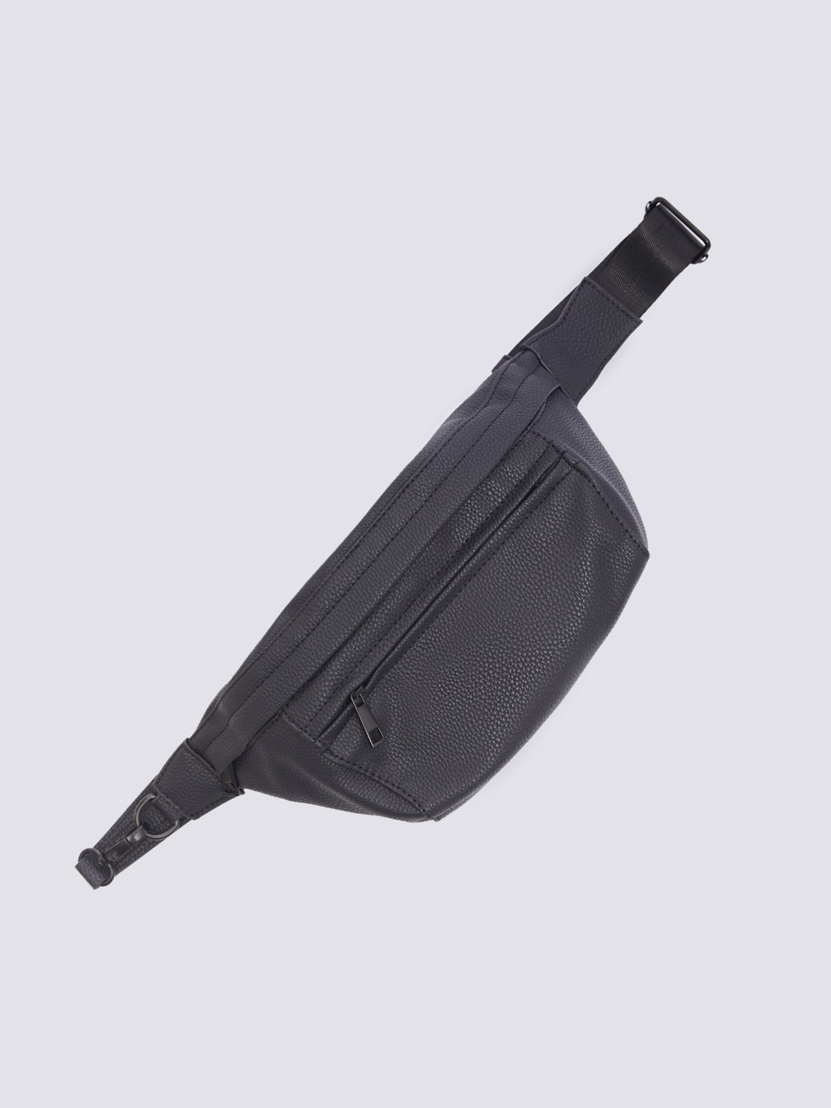 Поясная сумка из экокожи zolla 014119462025, цвет черный, размер No_size - фото 1