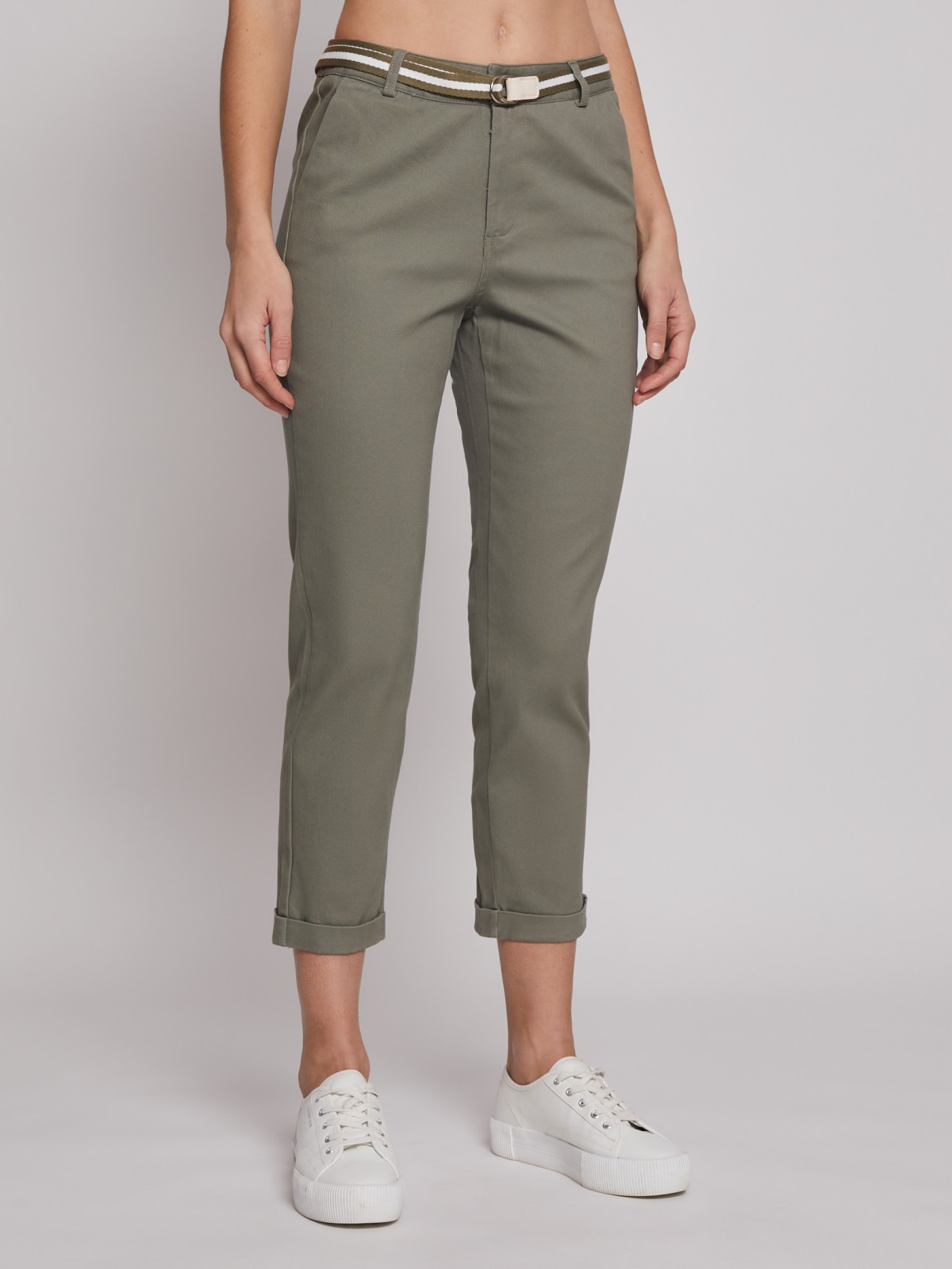 Брюки-чинос с ремнём