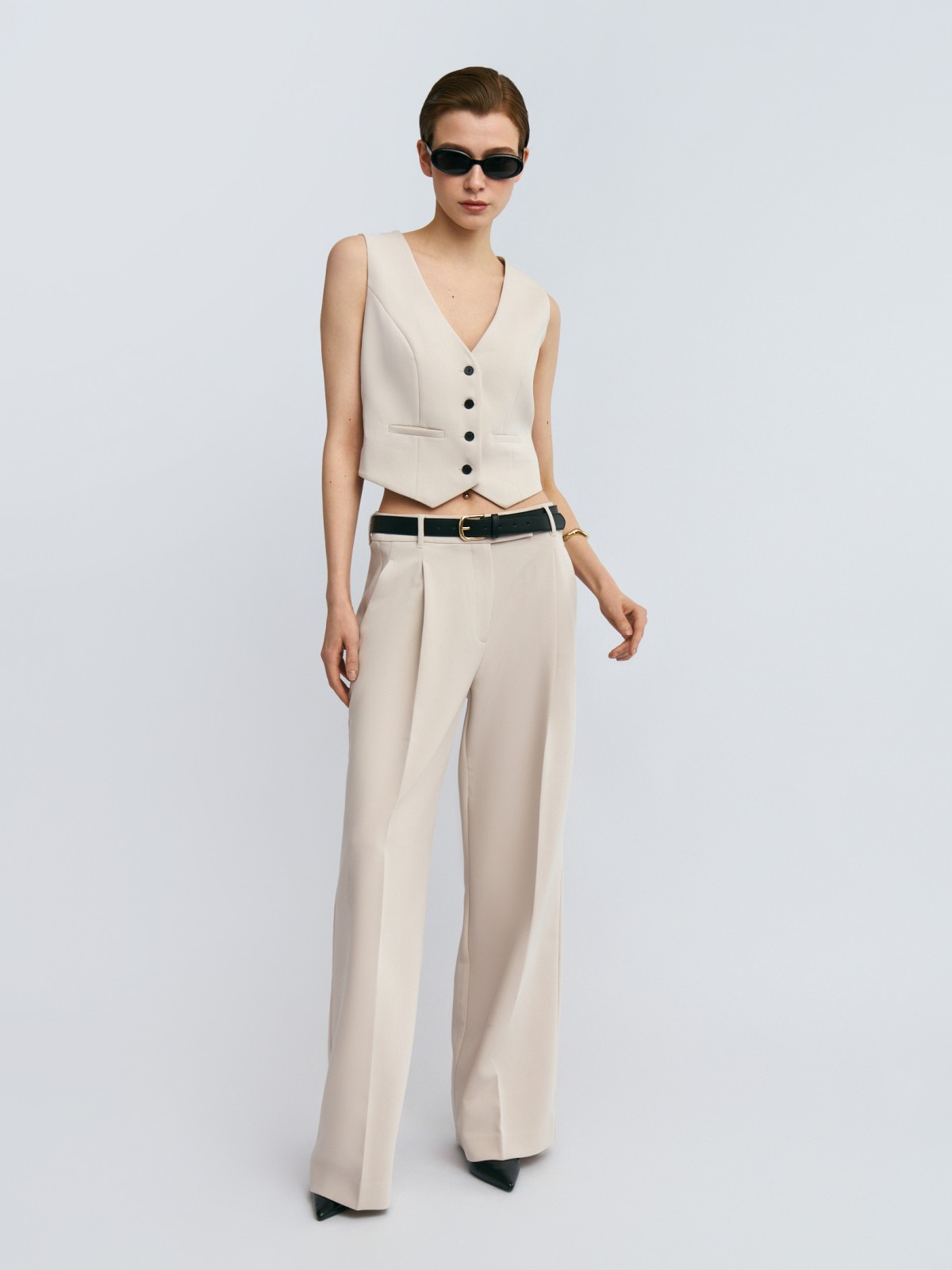 Прямые брюки со стрелками