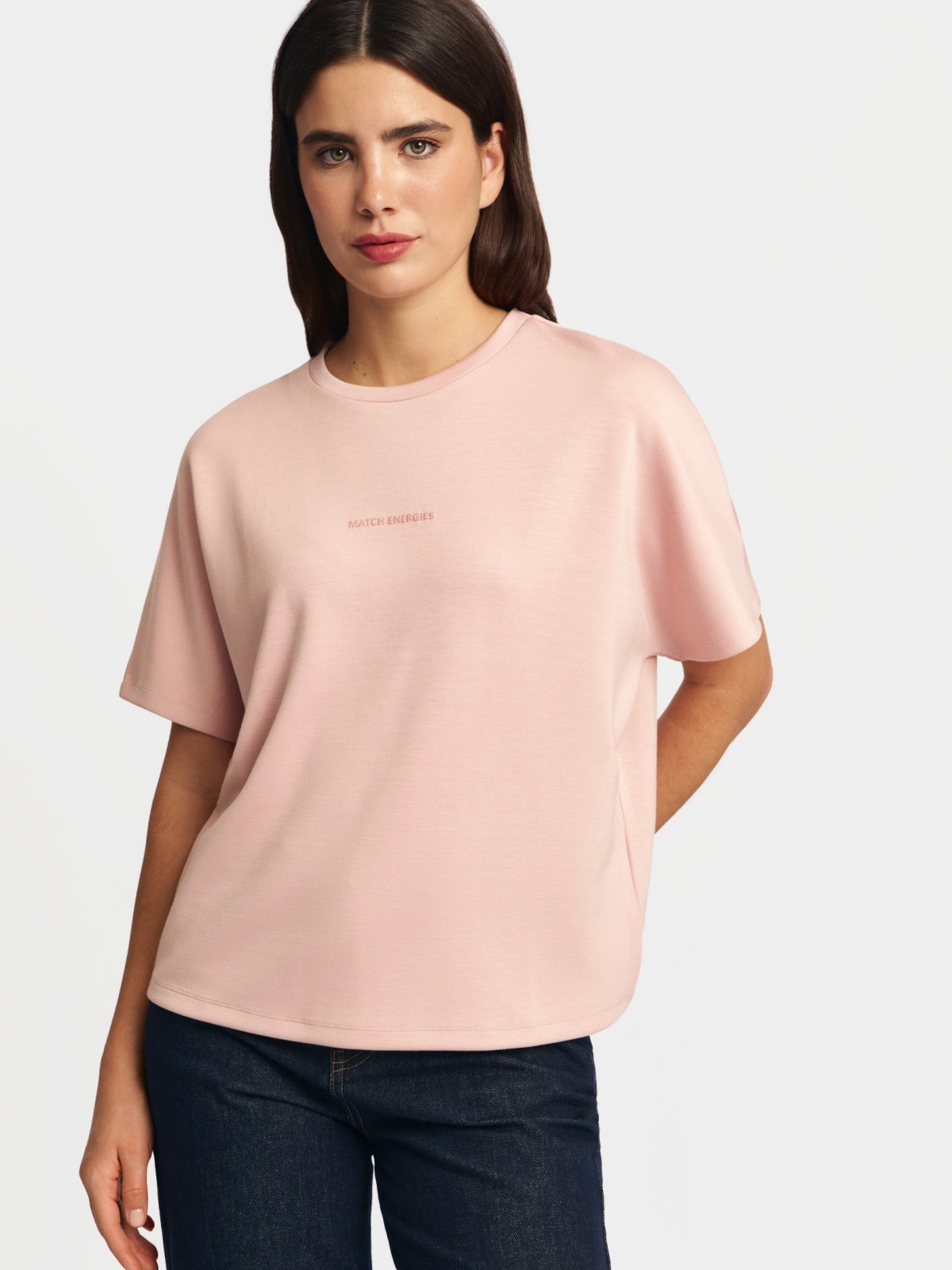 Футболка с принтом-надписью