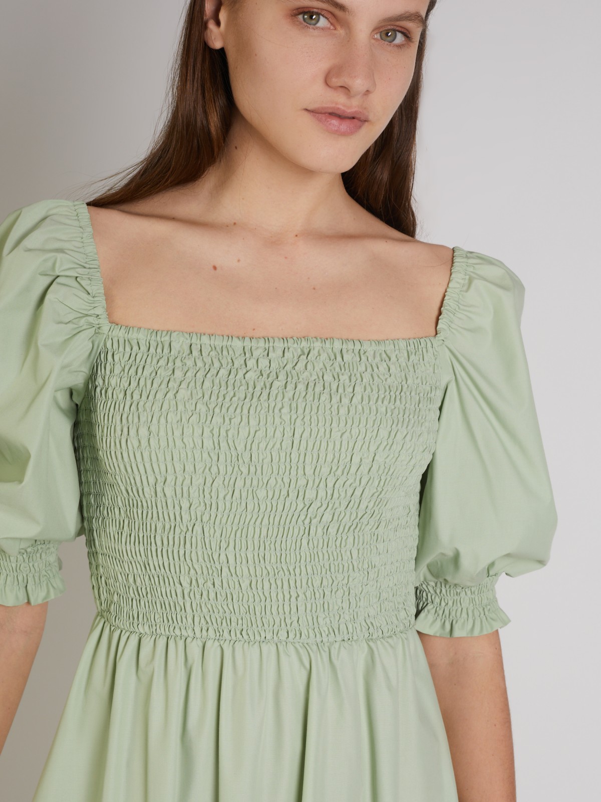 Платье zolla 022248262333, цвет светло-зеленый, размер XS - фото 3