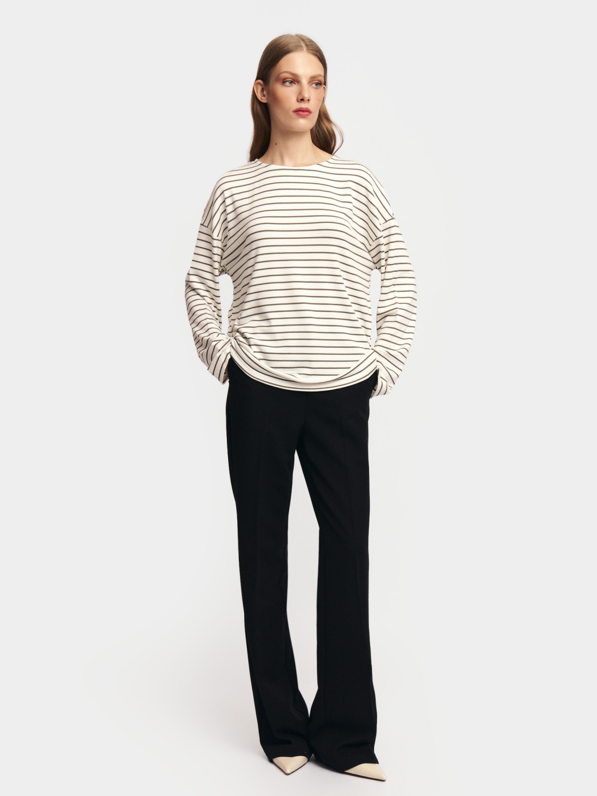 Лонгслив-тельняшка в полоску