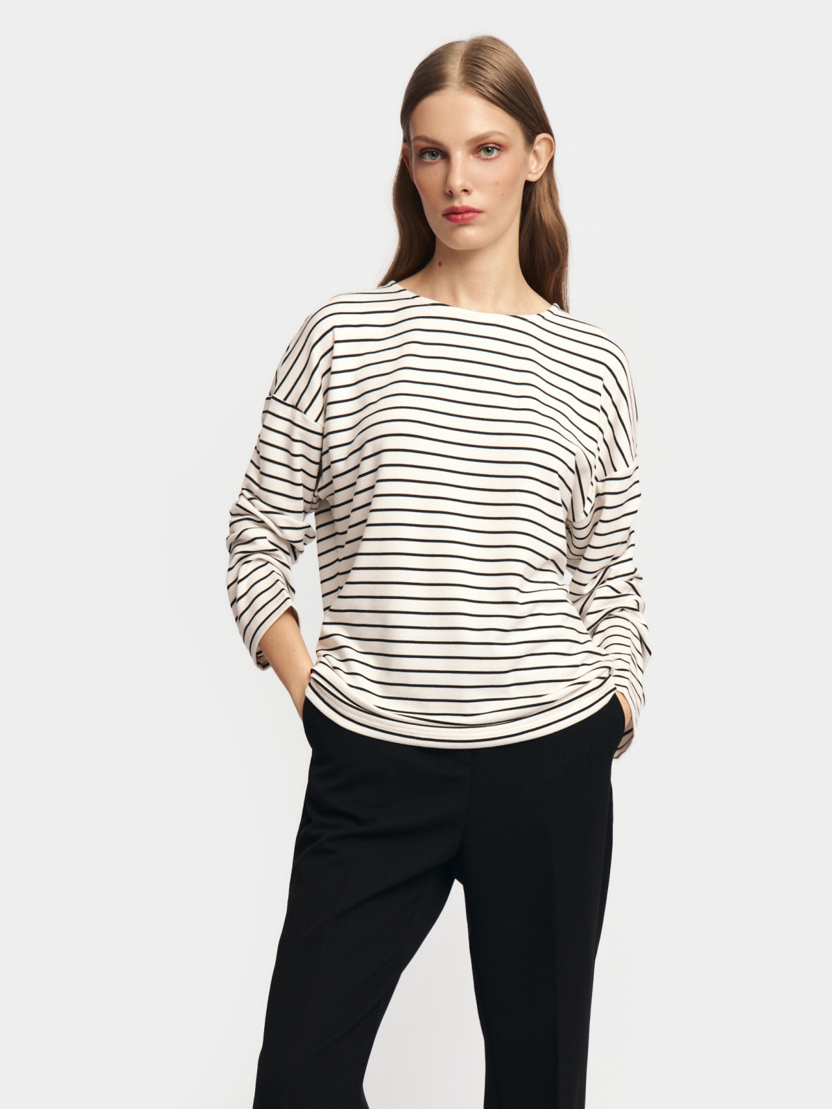 Лонгслив-тельняшка в полоску