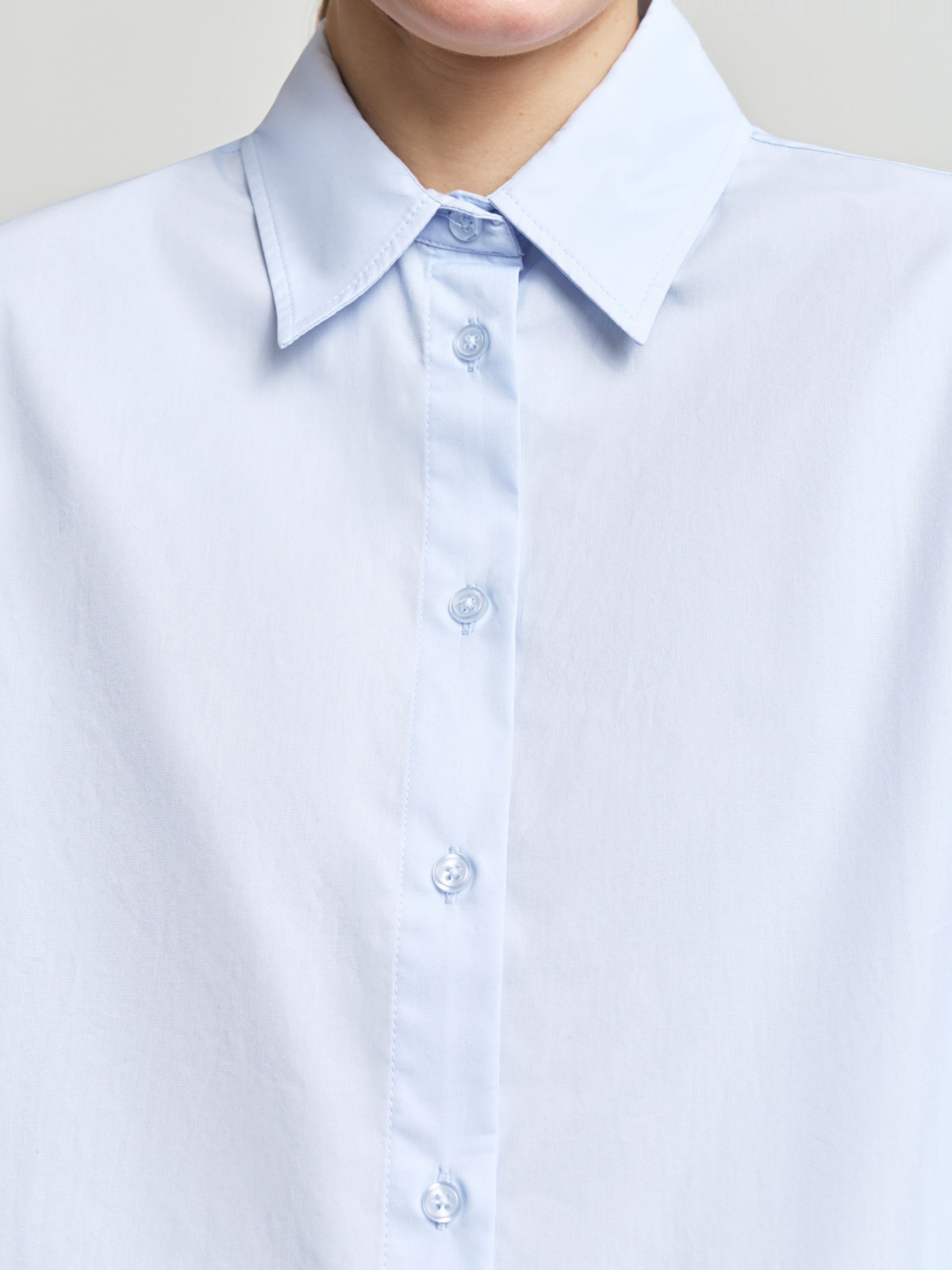 Рубашка из хлопка с длинным рукавом