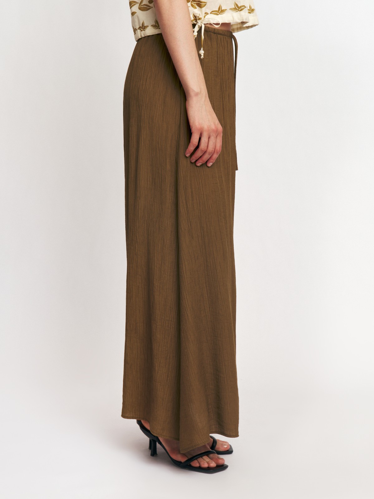 Юбка макси на резинке с кулиской