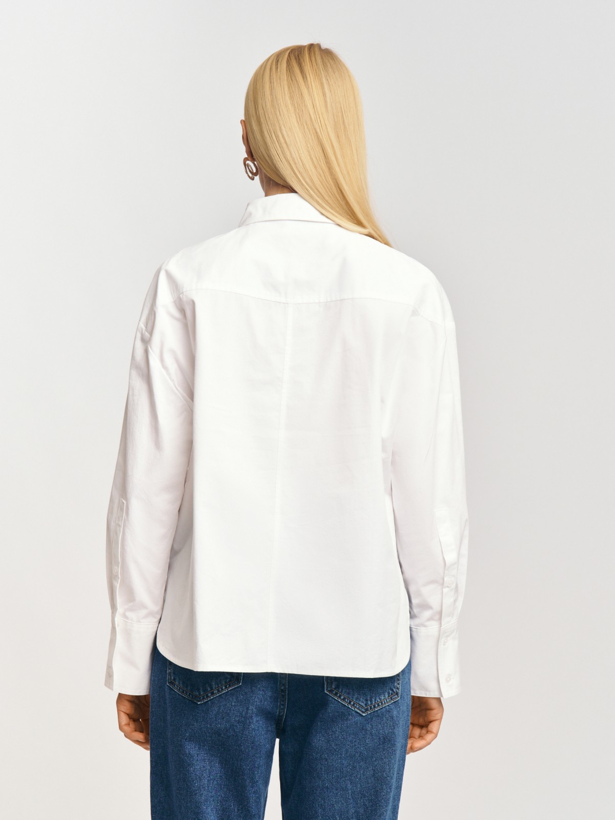 Рубашка из хлопка с длинным рукавом