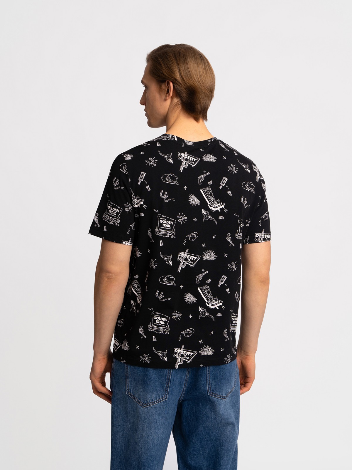 Футболка из хлопка с принтом