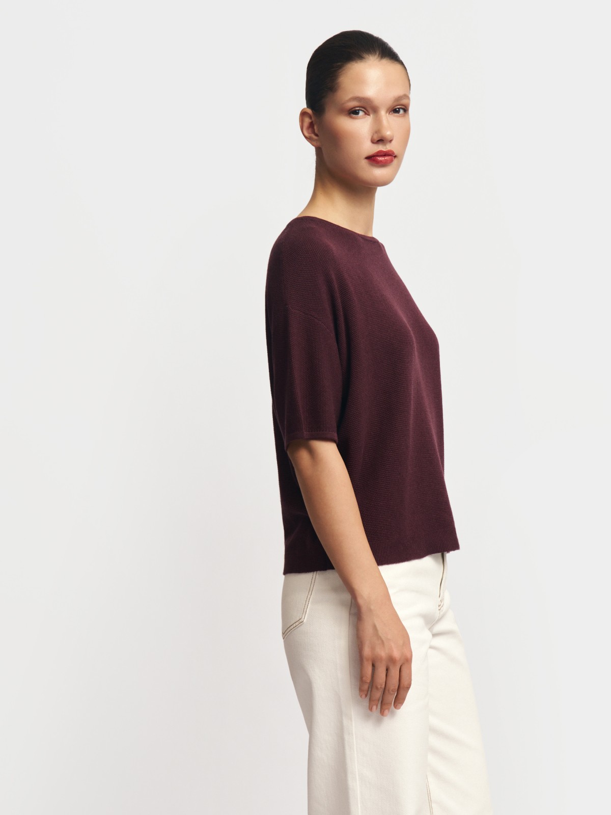 Джемпер с коротким рукавом