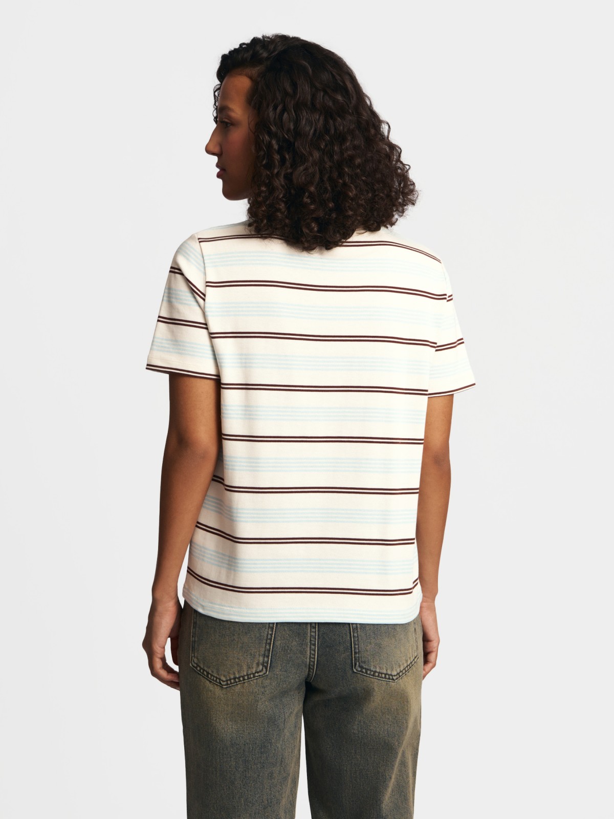 Футболка из хлопка в полоску