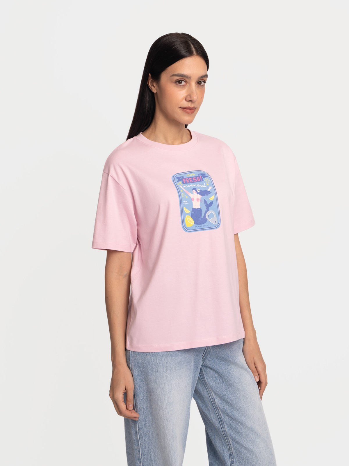 Футболка с коротким рукавом и принтом