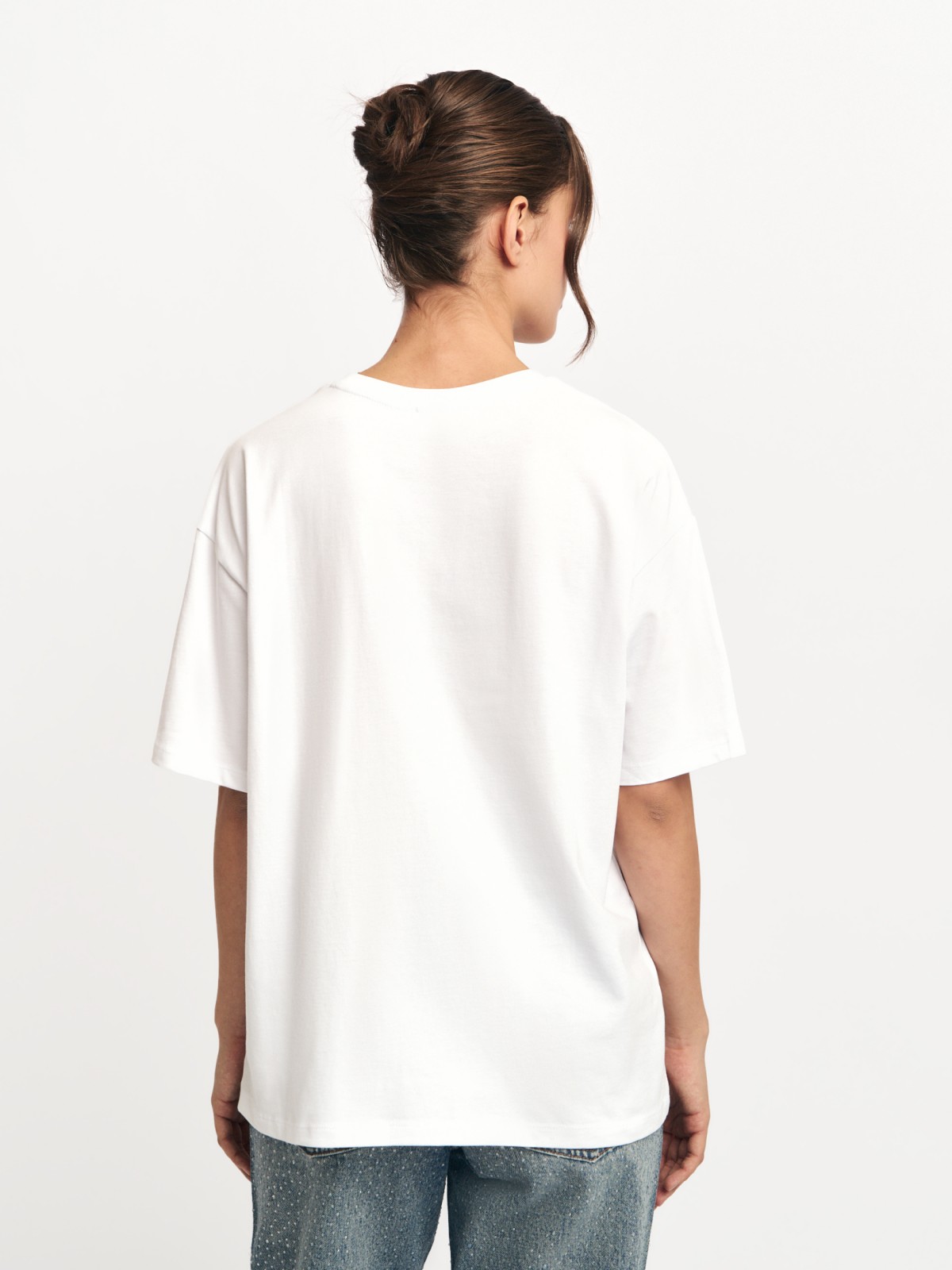 Футболка из хлопка с принтом