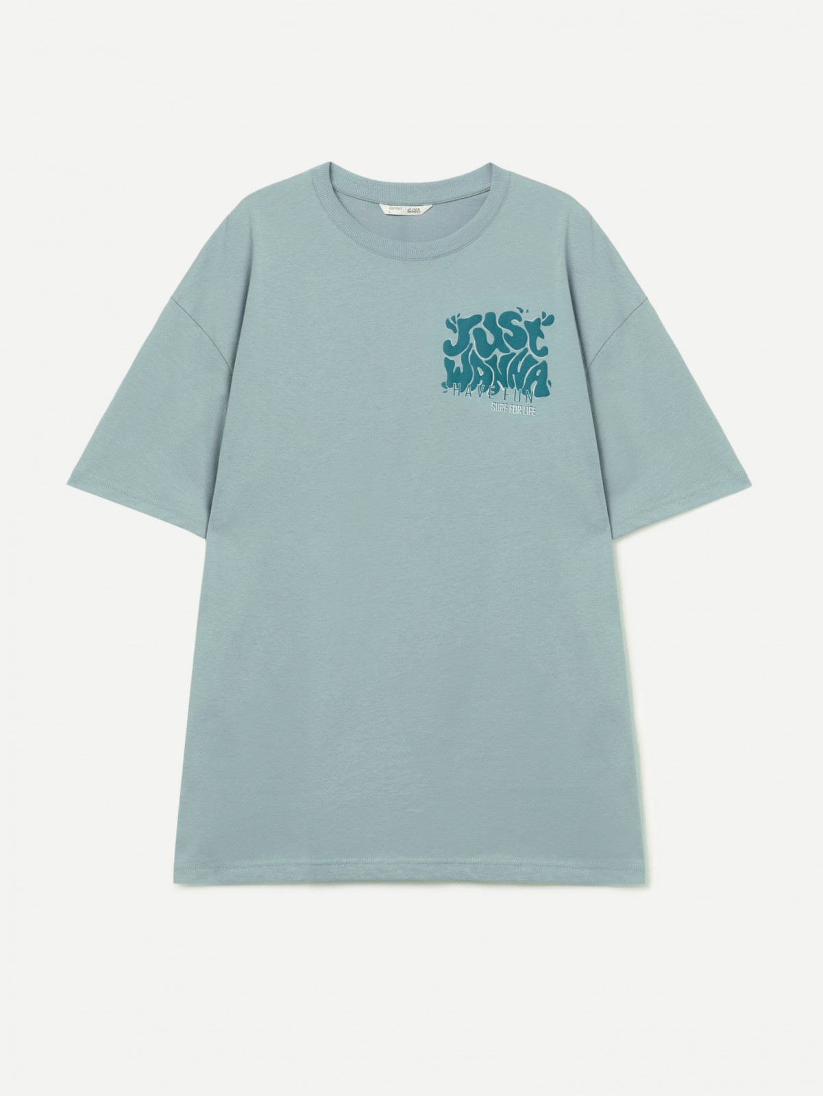 Футболка оверсайз из хлопка с надписью