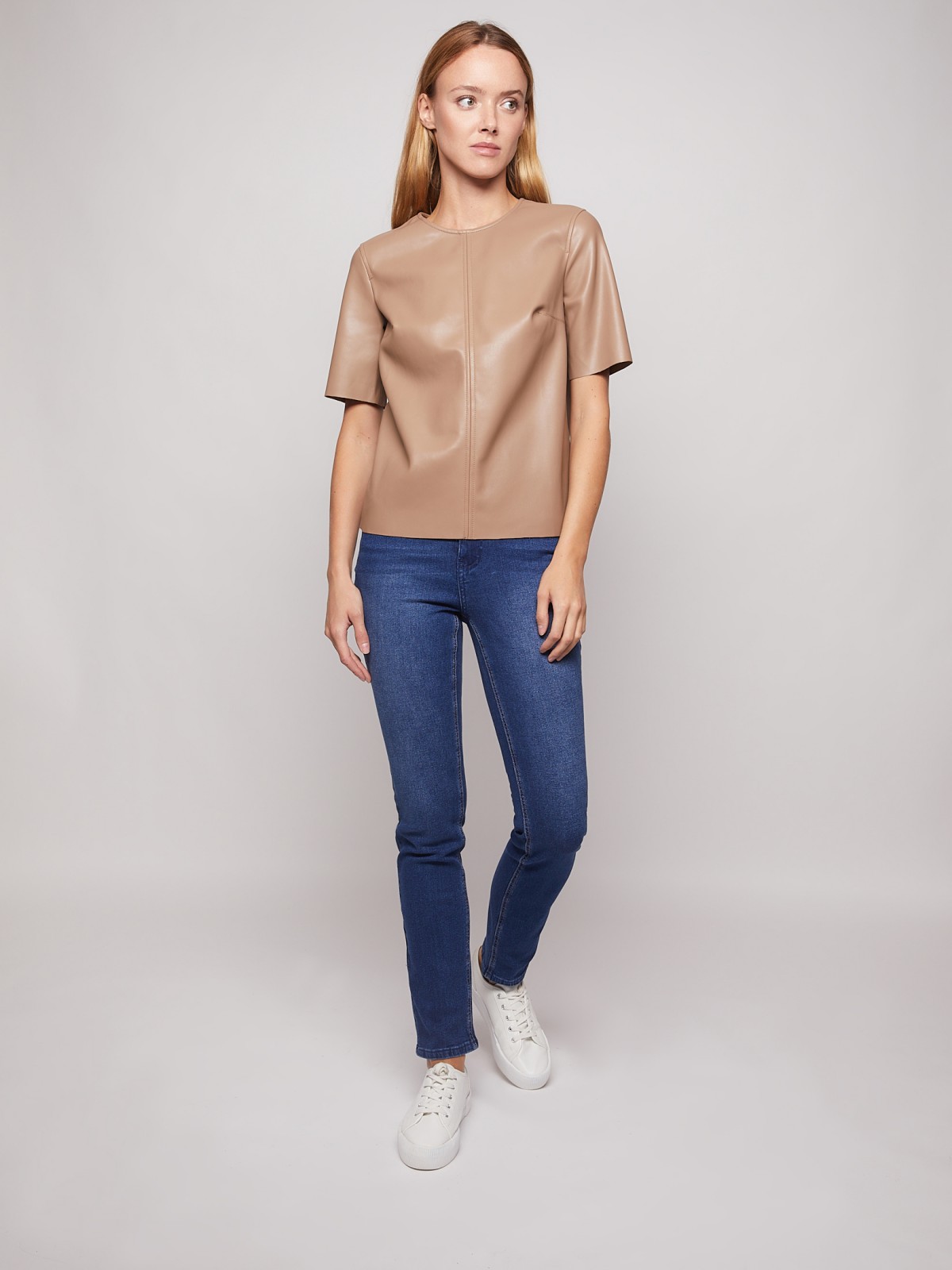 Футболка из экокожи 699₽