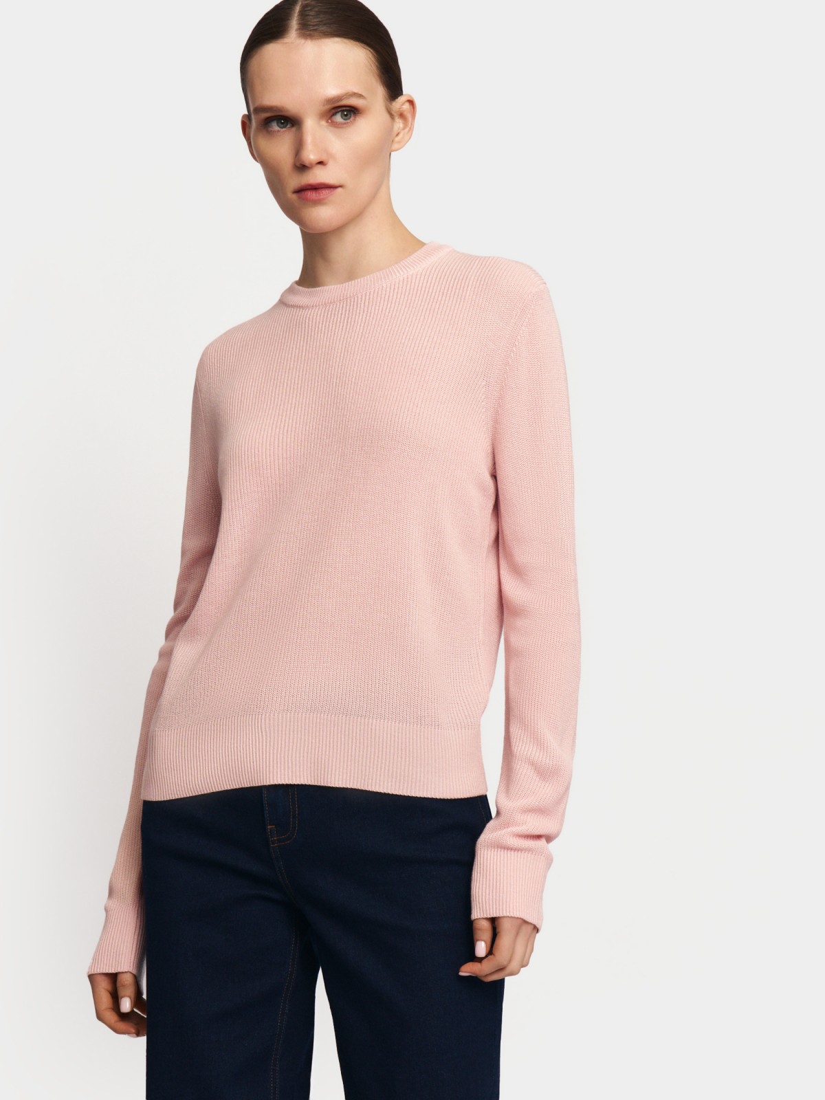 Вязаный джемпер с длинным рукавом