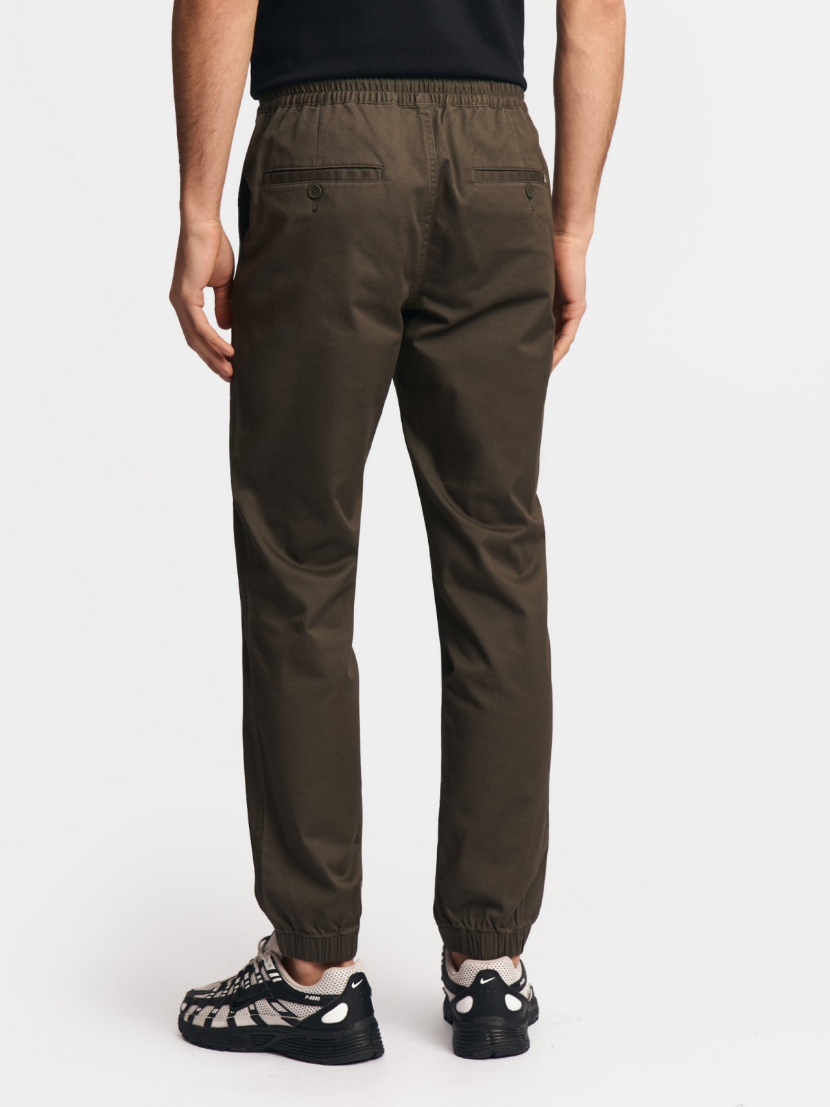 Брюки-джоггеры из хлопка на резинке