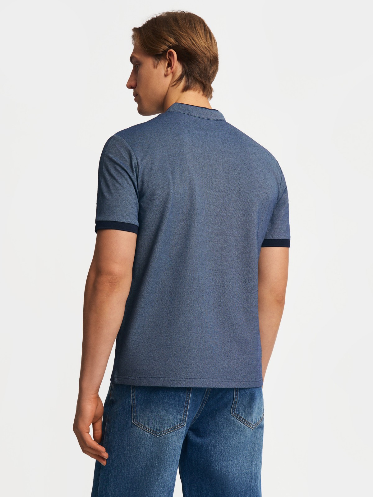 Футболка поло с воротником-стойкой