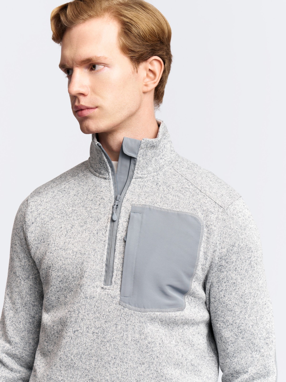 Оверсайз свитшот на молнии