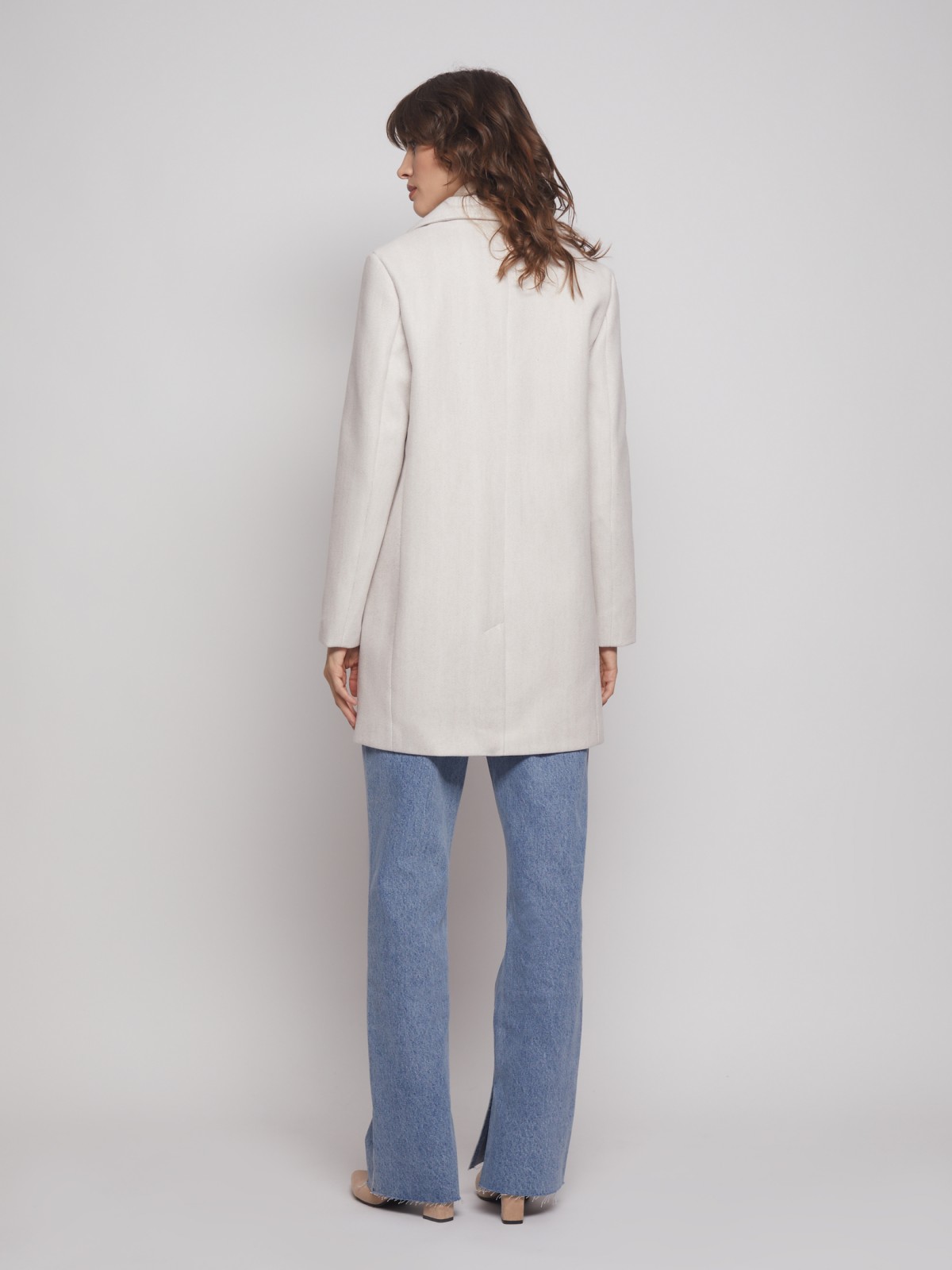 Однобортное пальто-пиджак