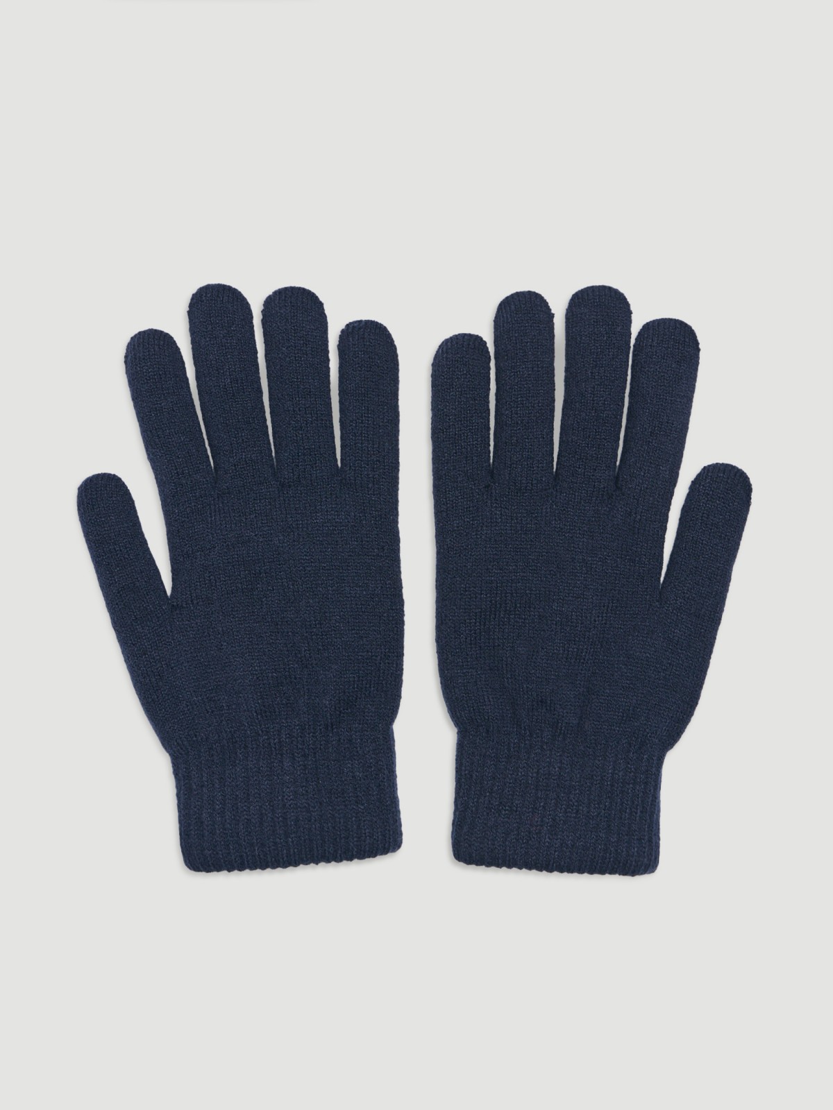 Тёплые трикотажные перчатки с экомехом