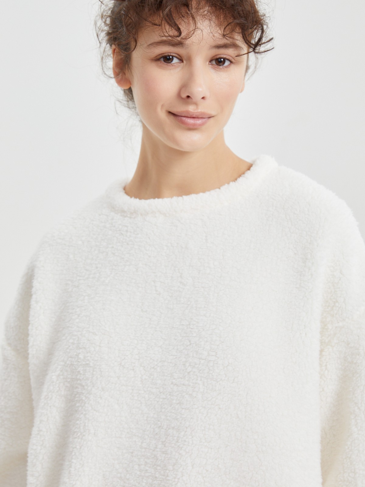 Джемпер-свитшот из экомеха