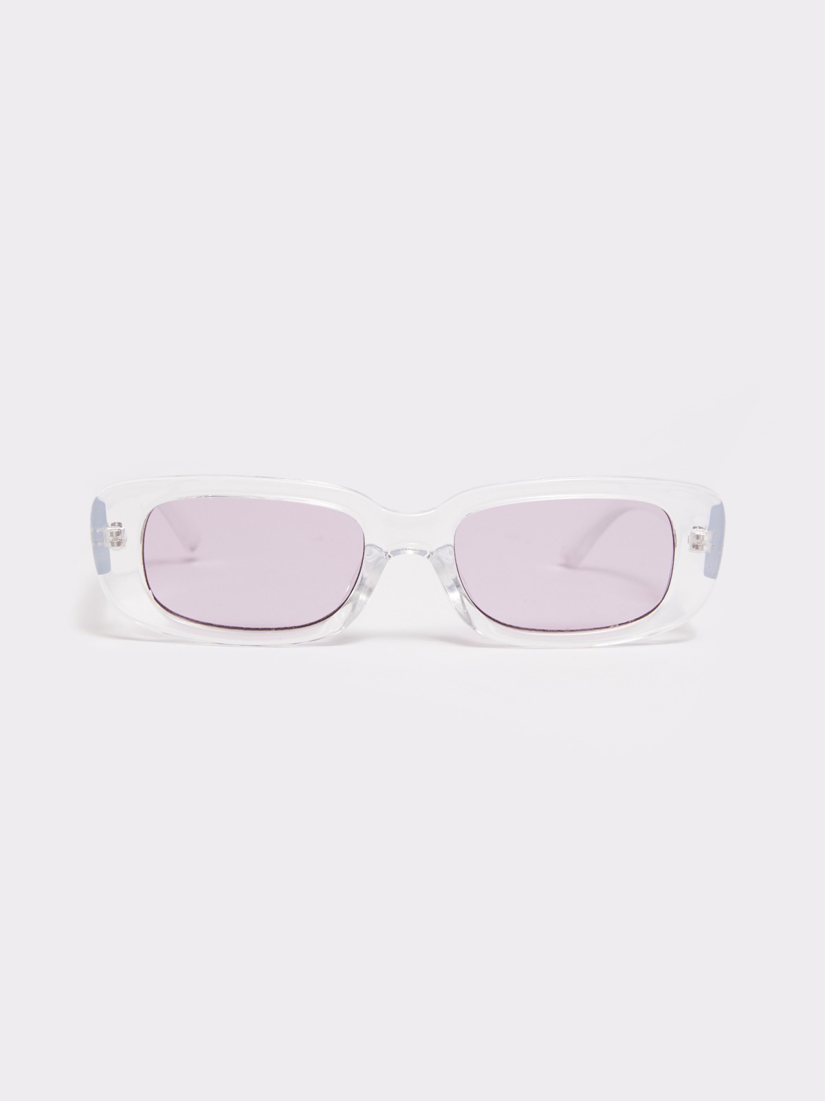 Солнцезащитные очки в полупрозрачной оправе zolla 024219Q3X105, цвет лиловый, размер No_size - фото 3
