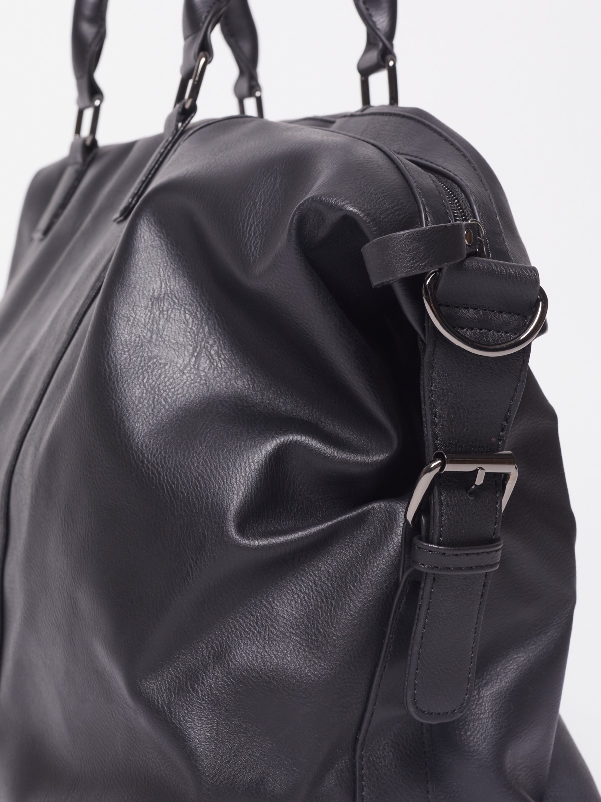 Дорожная сумка из искусственной кожи zolla 012319462125, цвет черный, размер No_size - фото 2