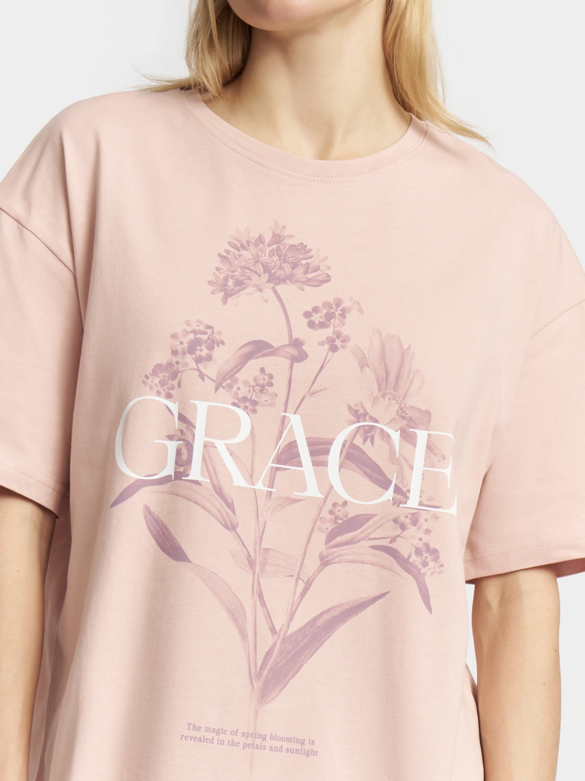 Футболка оверсайз из хлопка с принтом