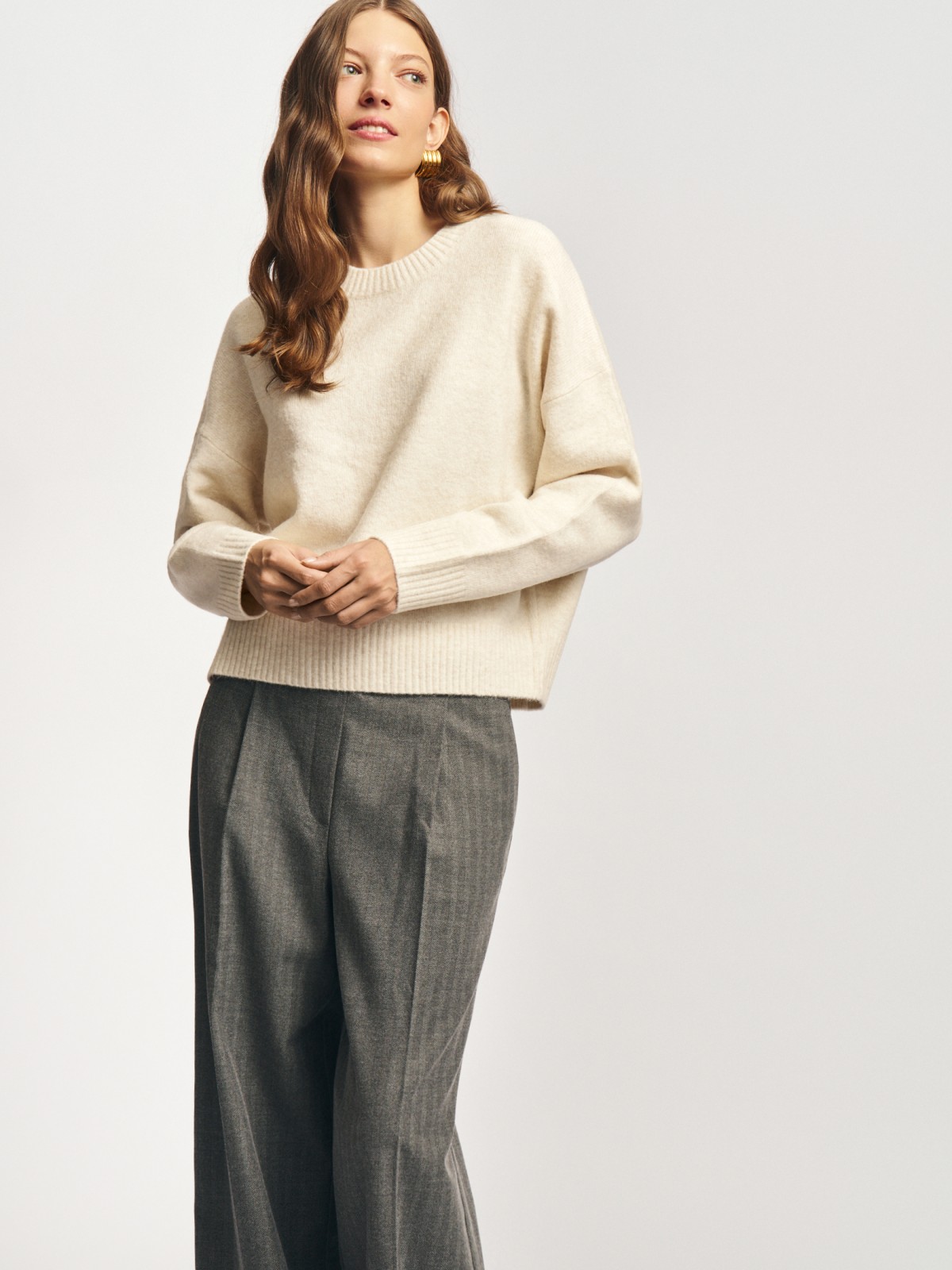 Вязаный джемпер с шерстью