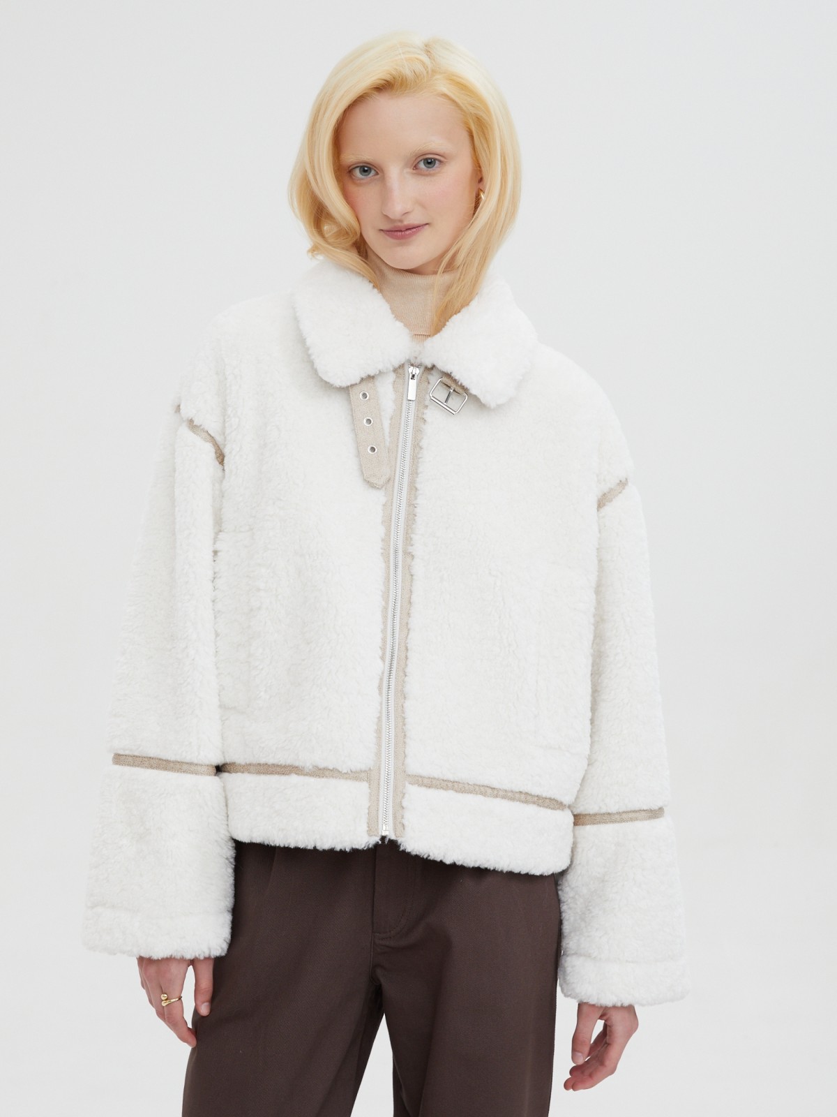 Тёплая дублёнка из экомеха