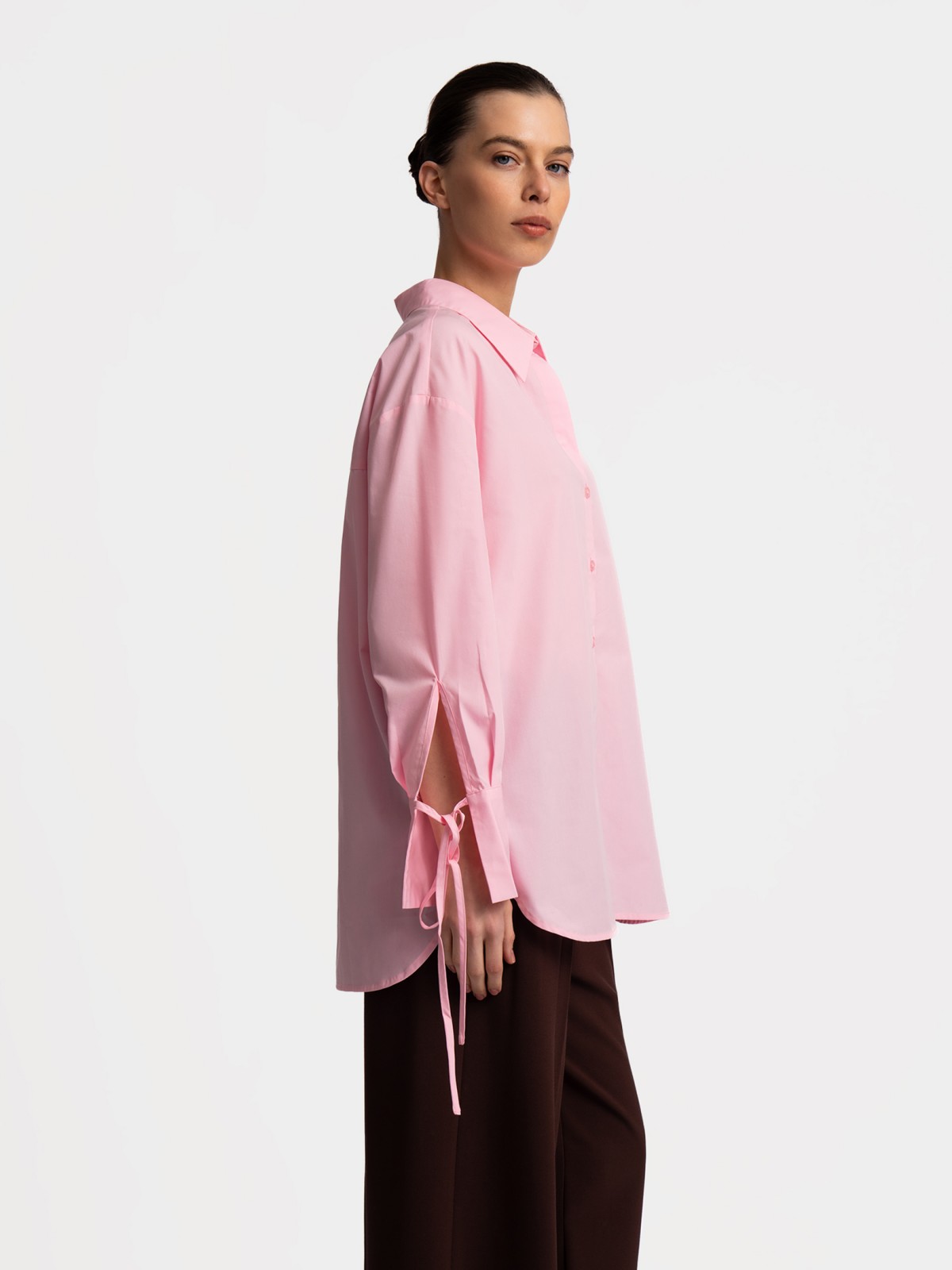 Блузка с  длинными рукавами