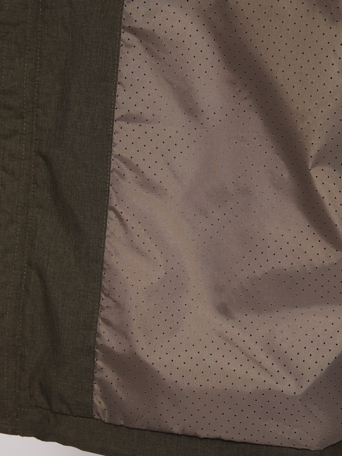 Куртка-ветровка с капюшоном zolla 014215602044, цвет хаки, размер XL - фото 6