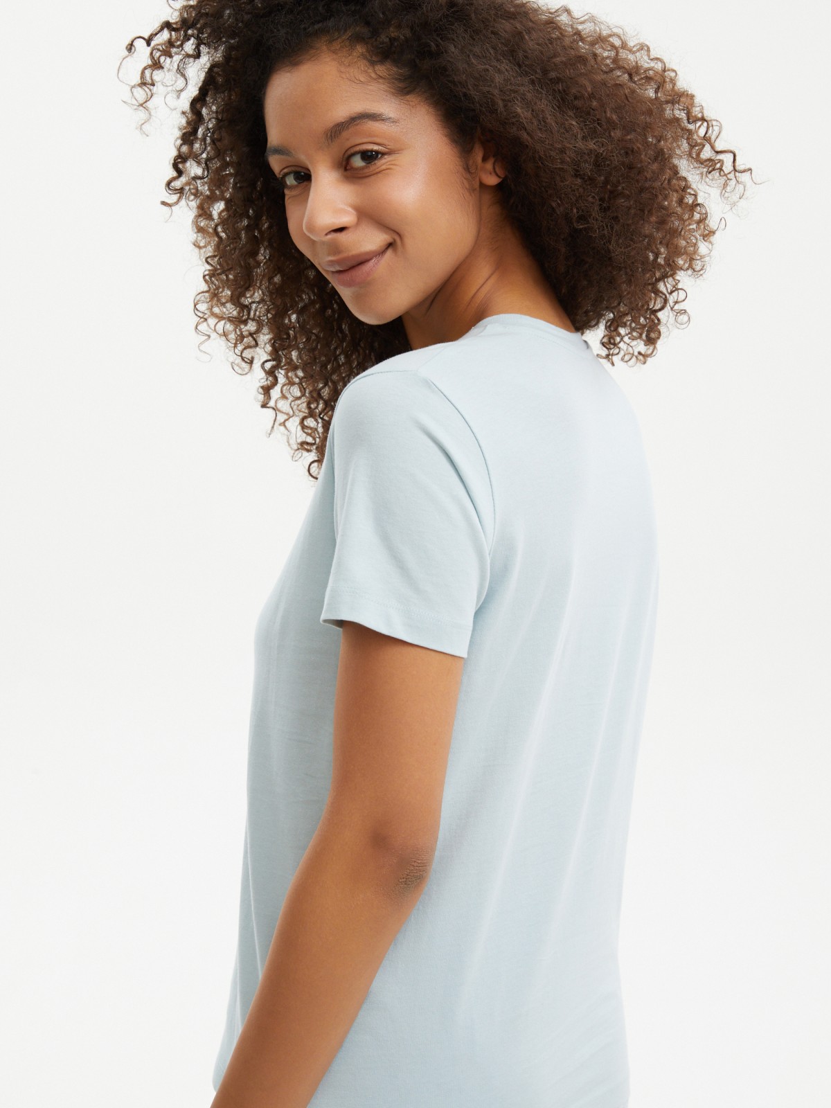 Футболка из хлопка с надписью