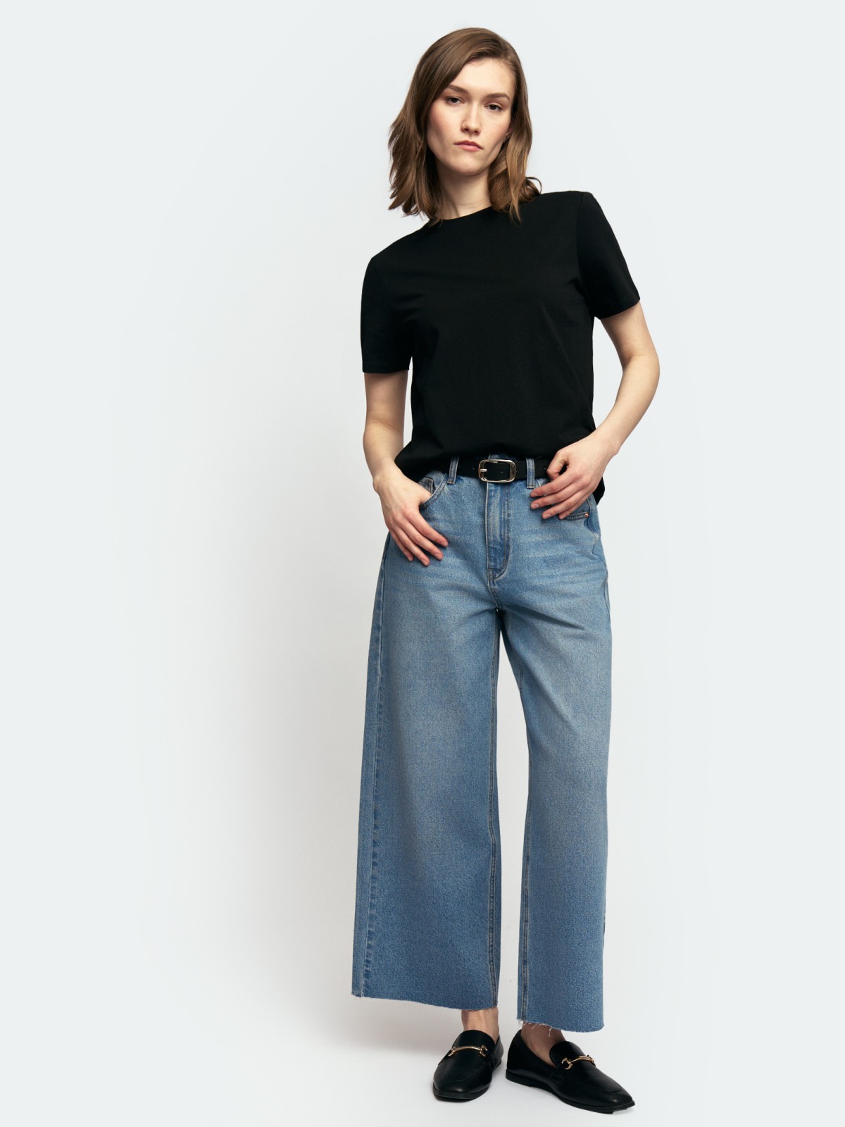 Футболка из хлопка однотонная