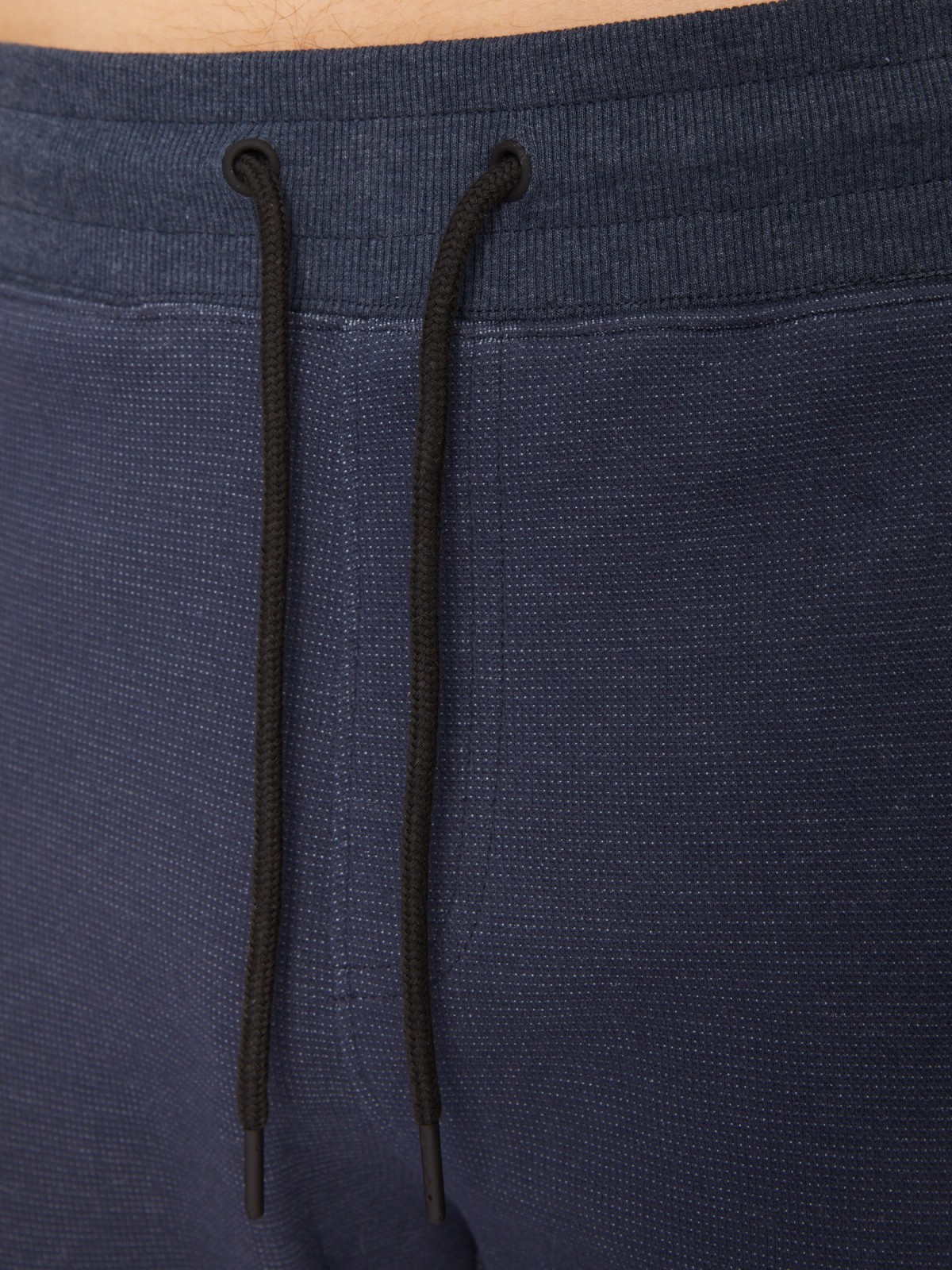 Трикотажные брюки-джоггеры в спортивном стиле zolla 213317679023, цвет синий, размер S - фото 4