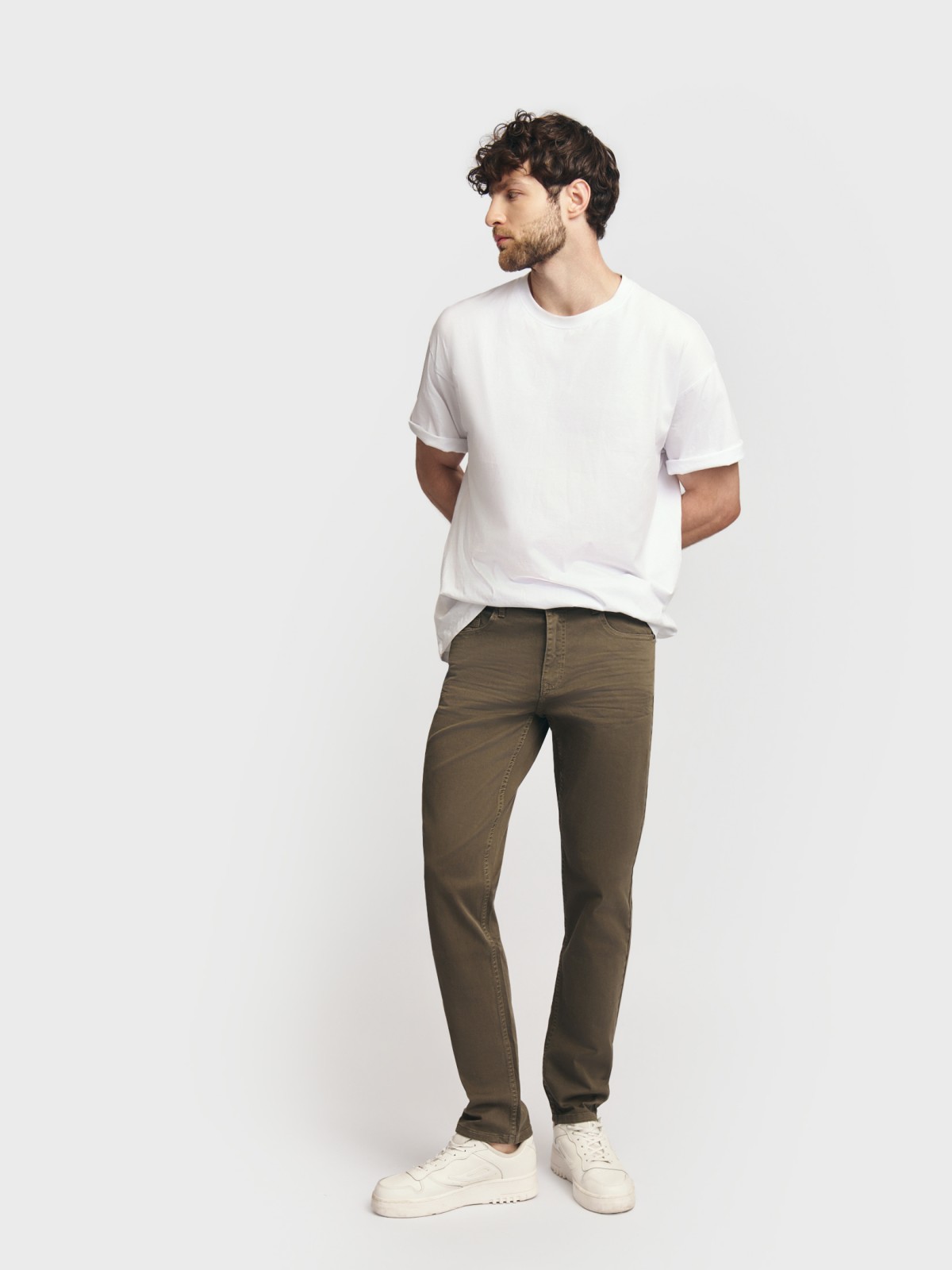 Джинсы фасона Tapered из хлопка