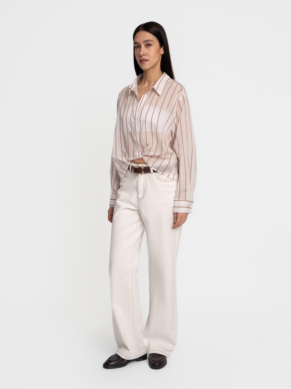 Блузка с  длинными рукавами