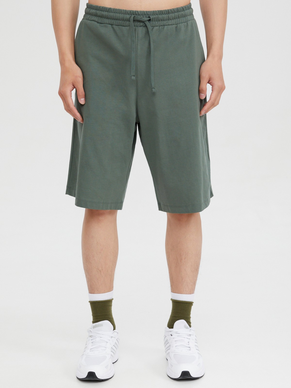 Трикотажные шорты на резинке из хлопка