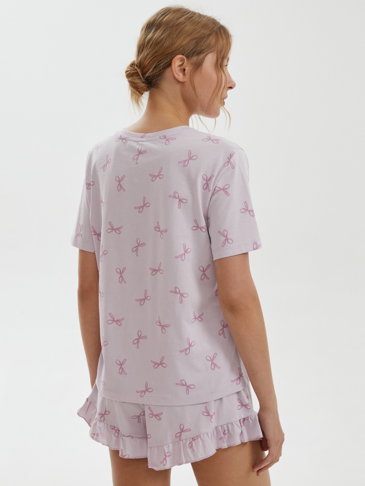 Футболка оверсайз из хлопка с принтом