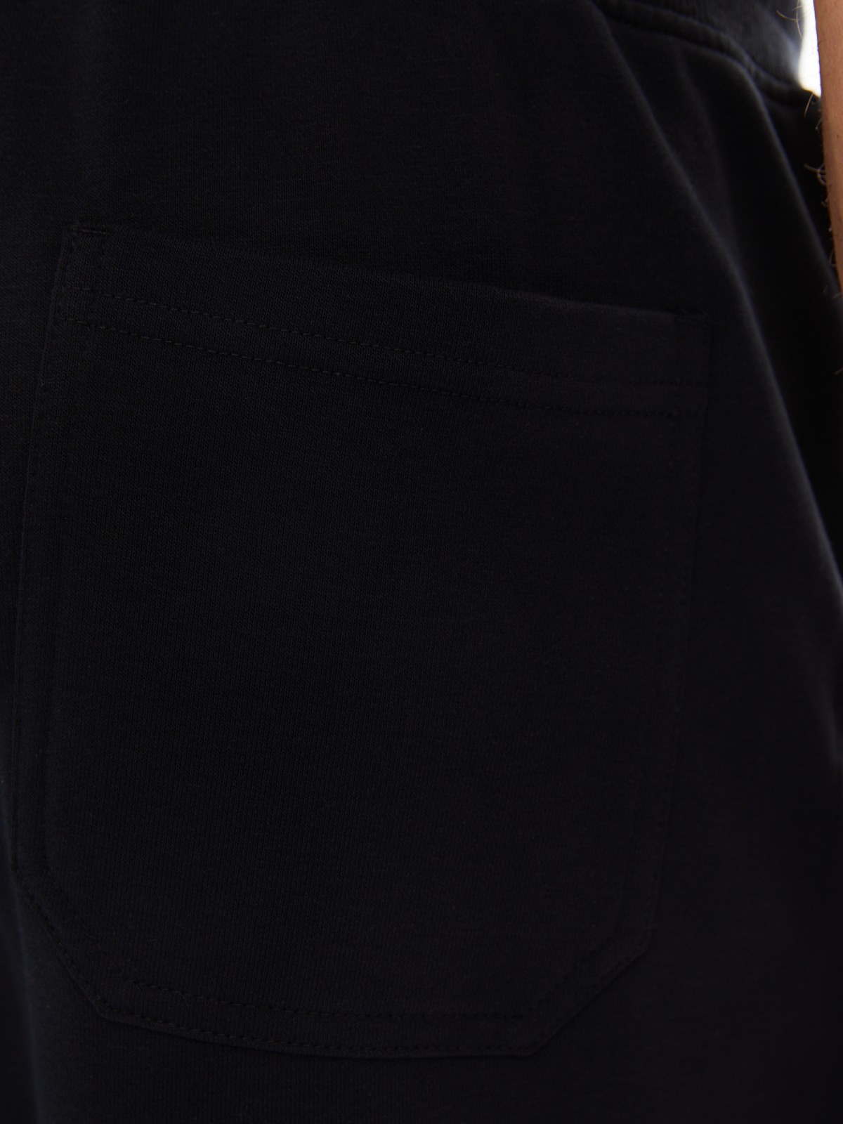 Трикотажные брюки-джоггеры в спортивном стиле zolla 014137675022, цвет черный, размер S - фото 6