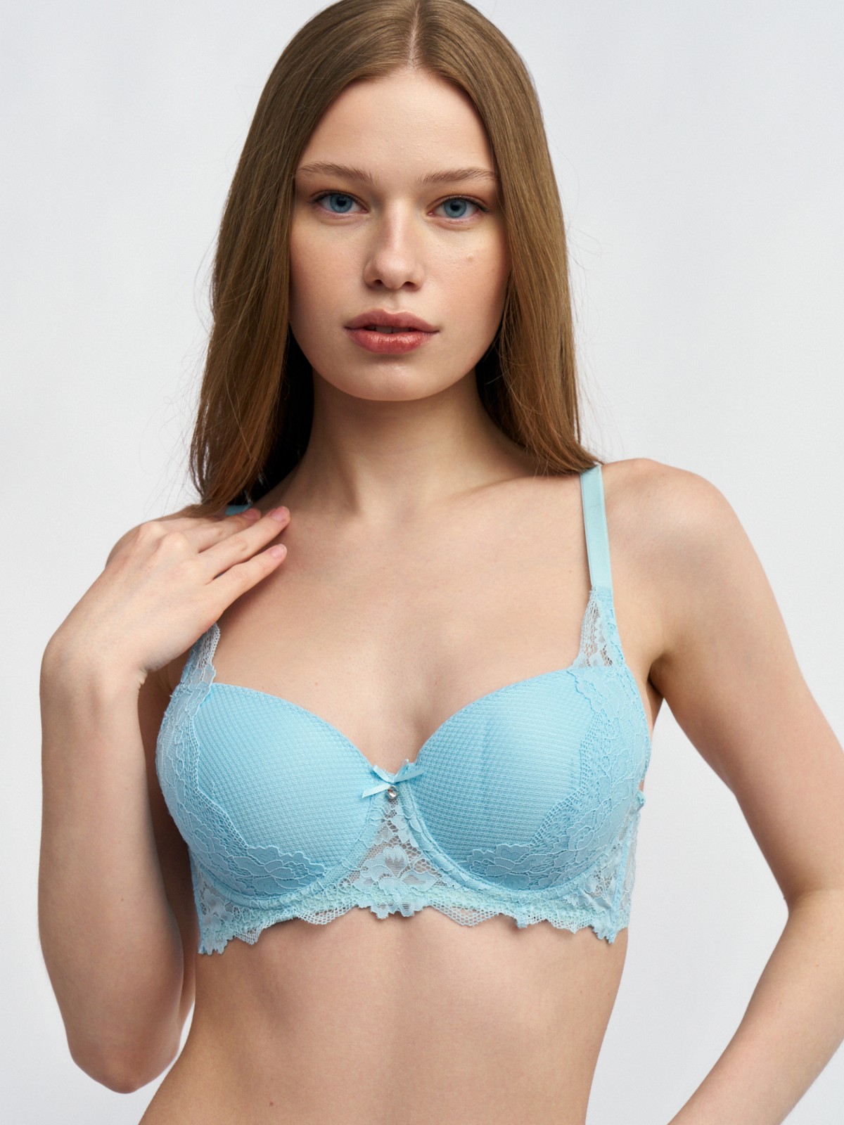 Кружевной бюстгальтер на косточках