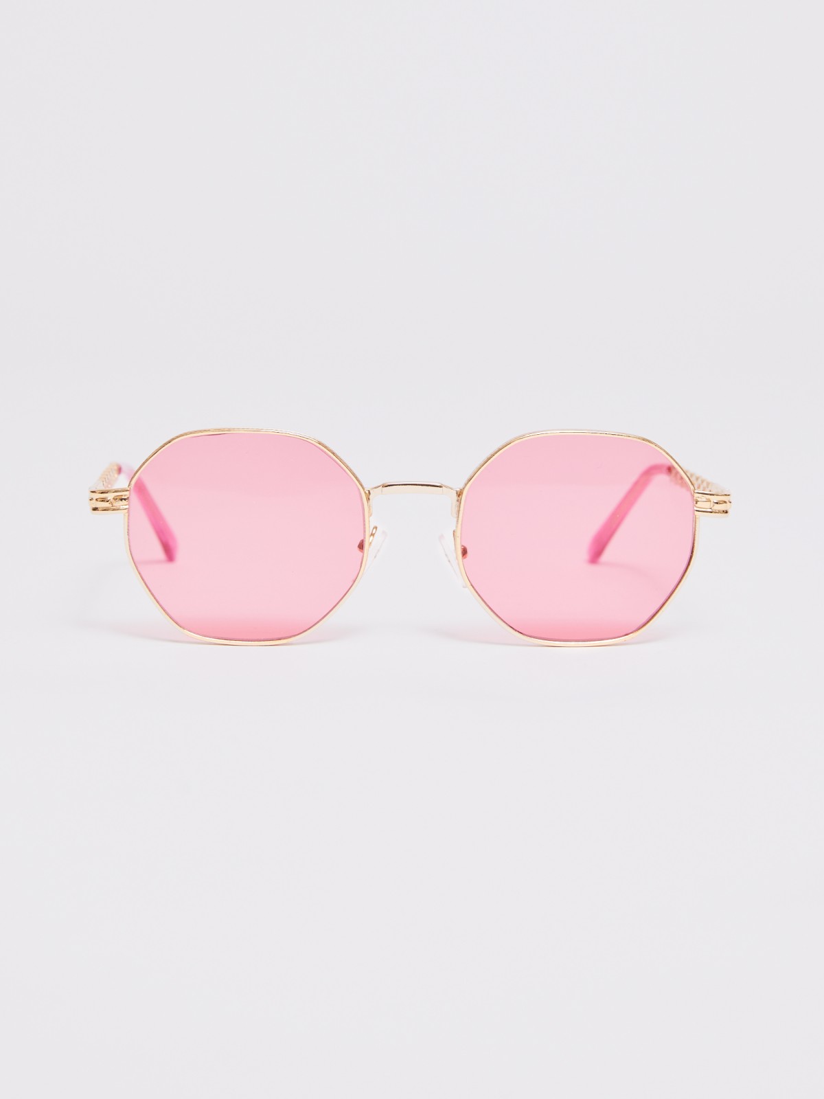 Солнцезащитные очки с цепочкой zolla 024219Q8L025, цвет бежевый, размер No_size - фото 2