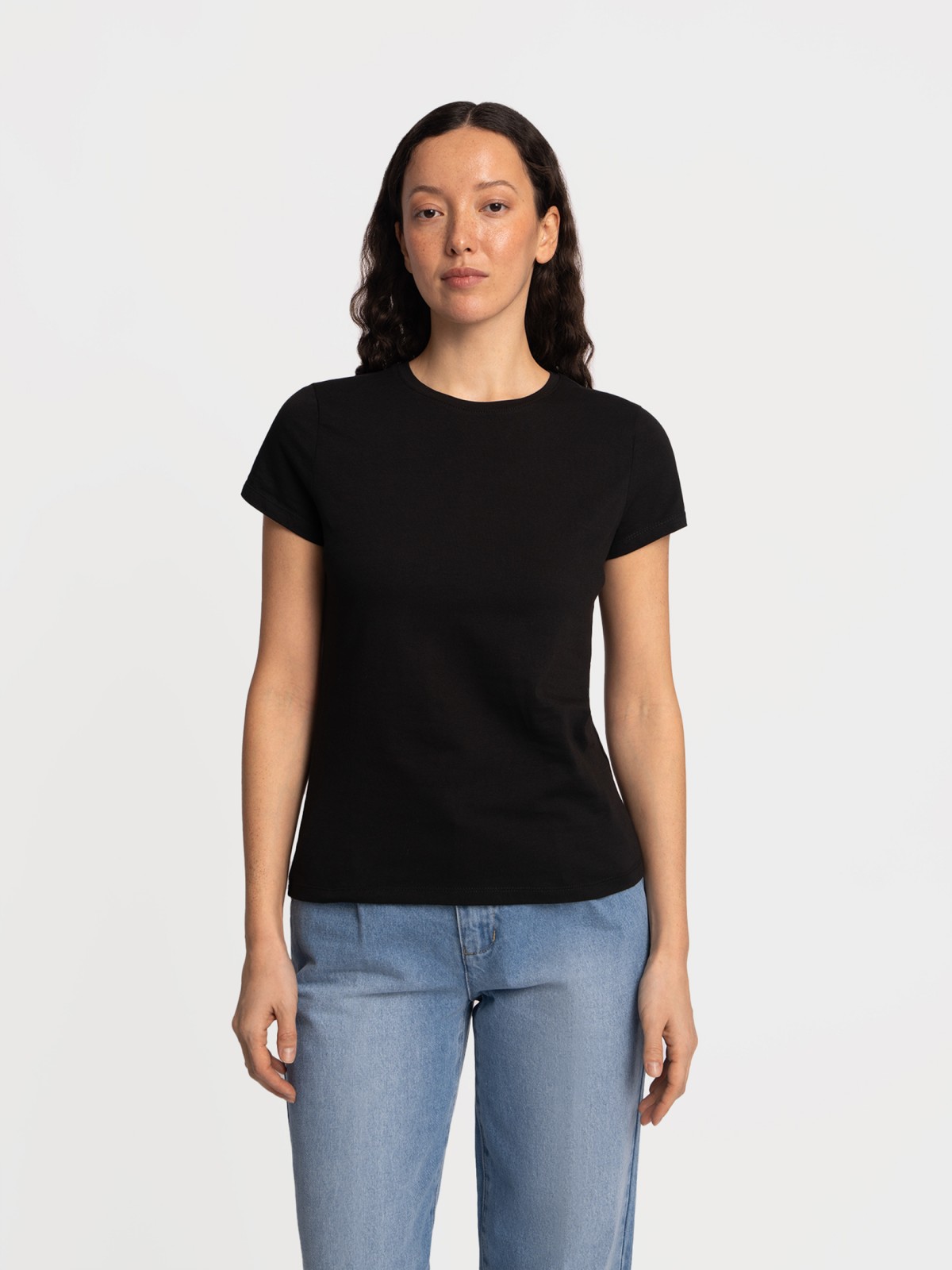 Футболка из хлопка однотонная