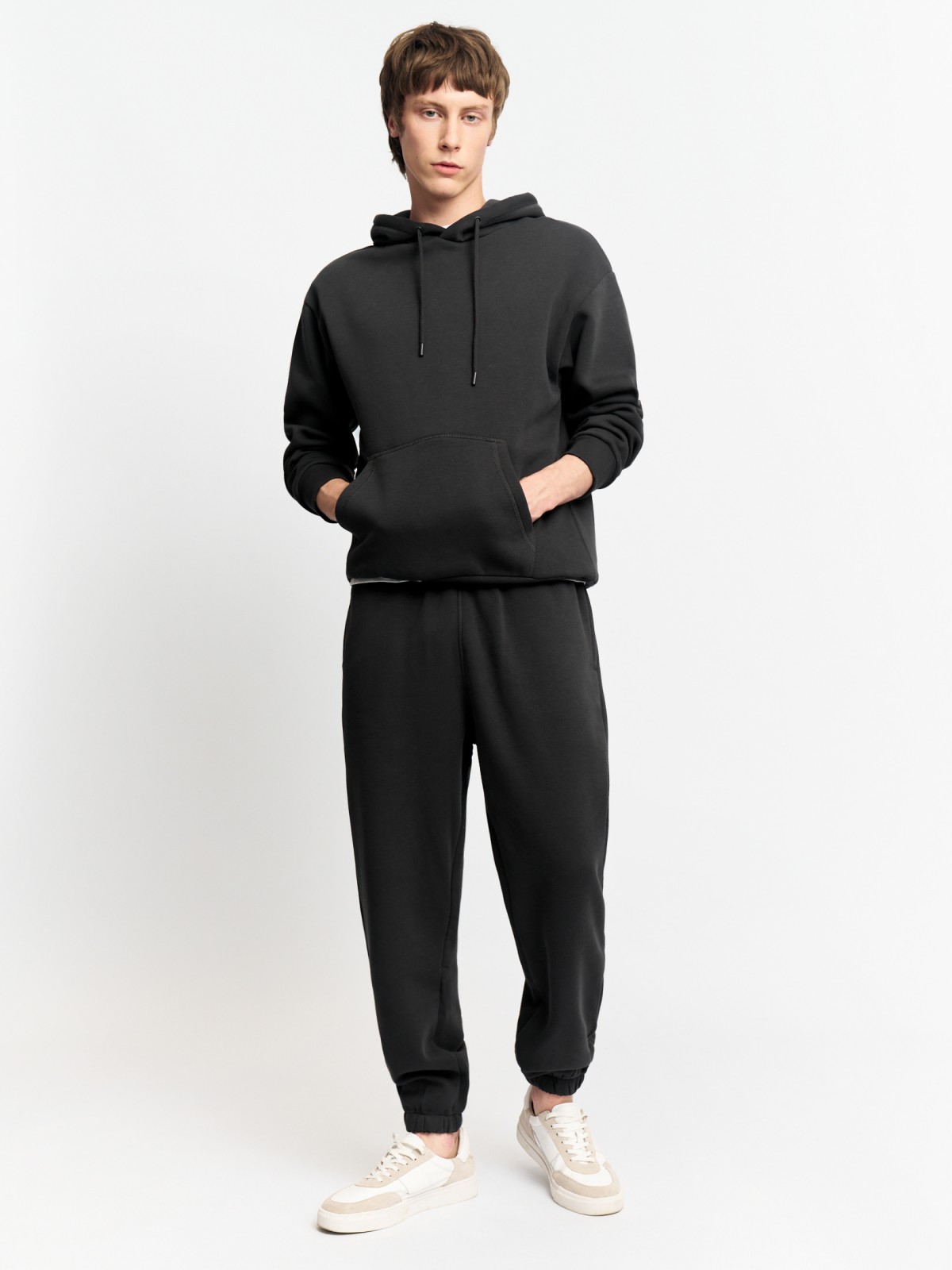 Утеплённый худи с капюшоном и начёсом