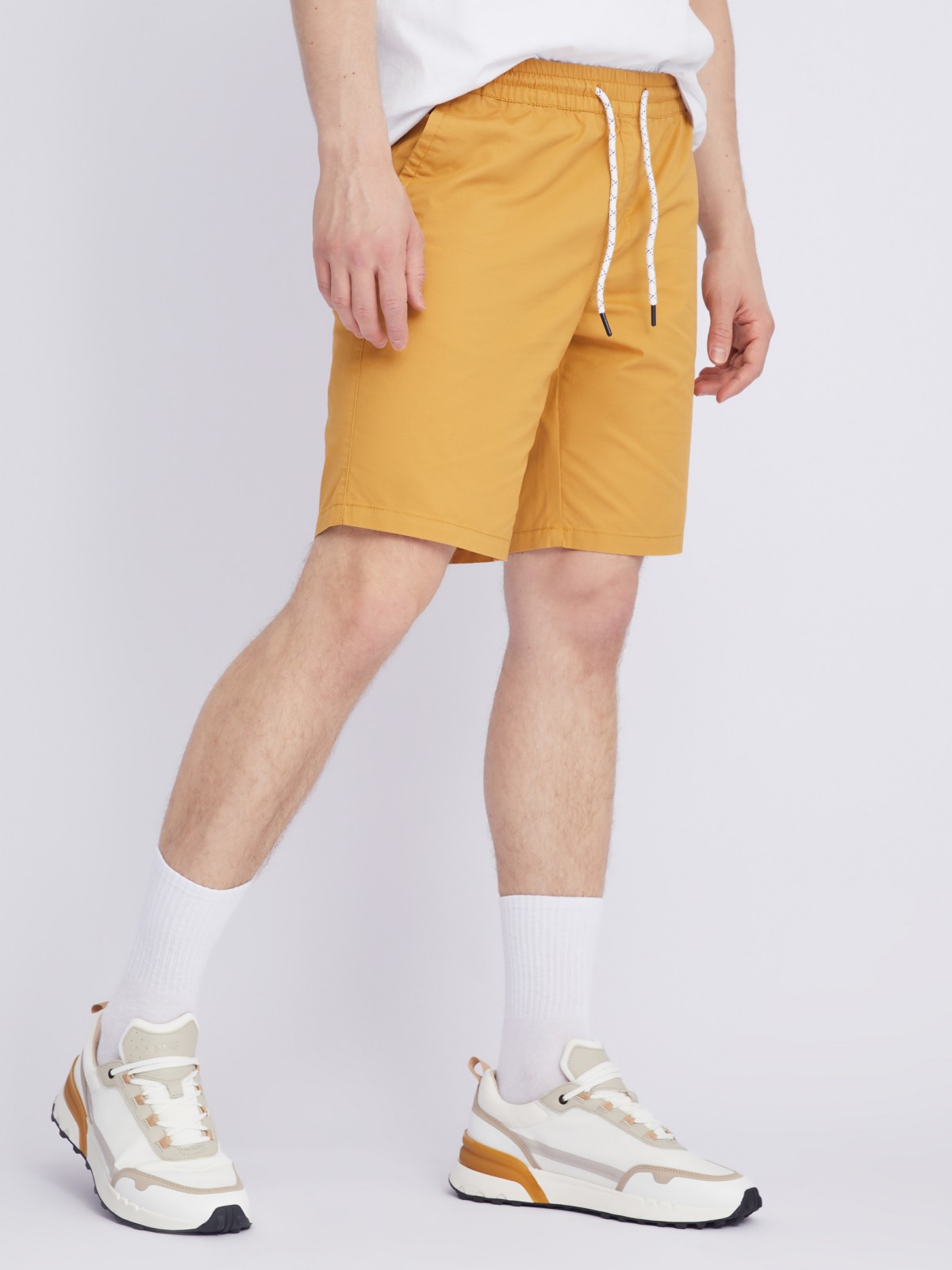 Шорты на резинке из хлопка