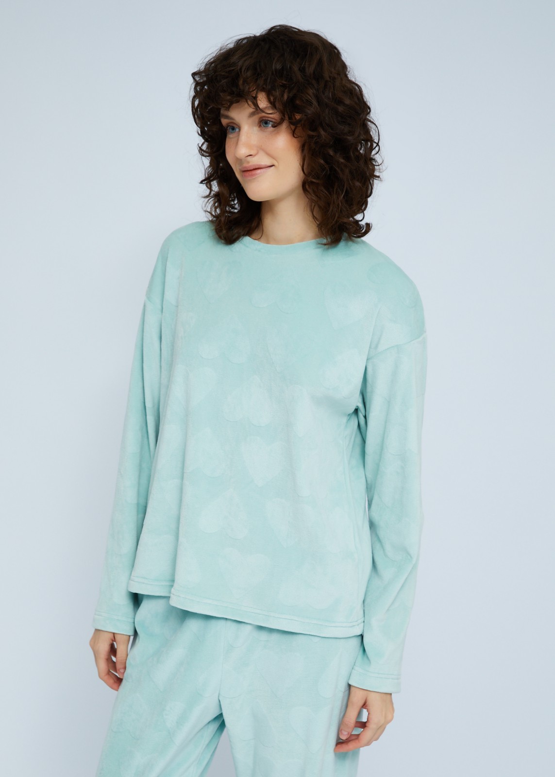 Домашний пижамный комплект (свитшот и штаны)