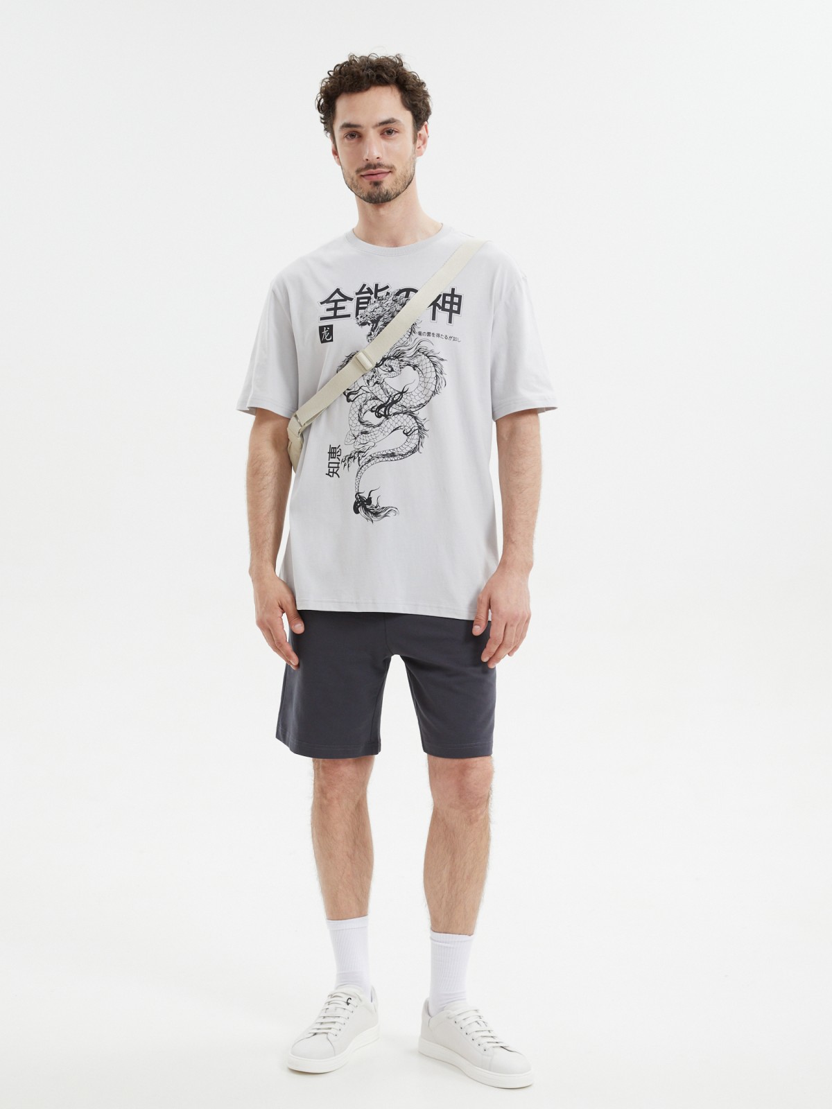 Футболка из хлопка с принтом