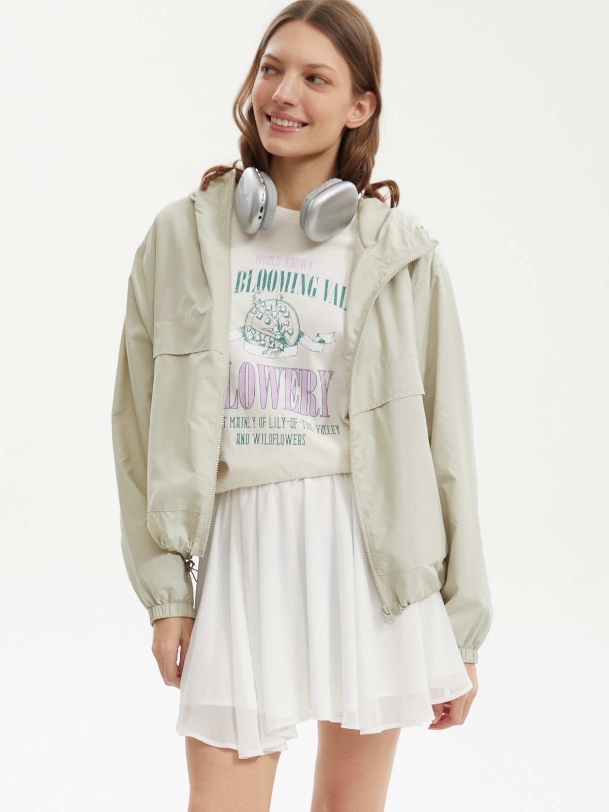 Футболка оверсайз из хлопка с надписью