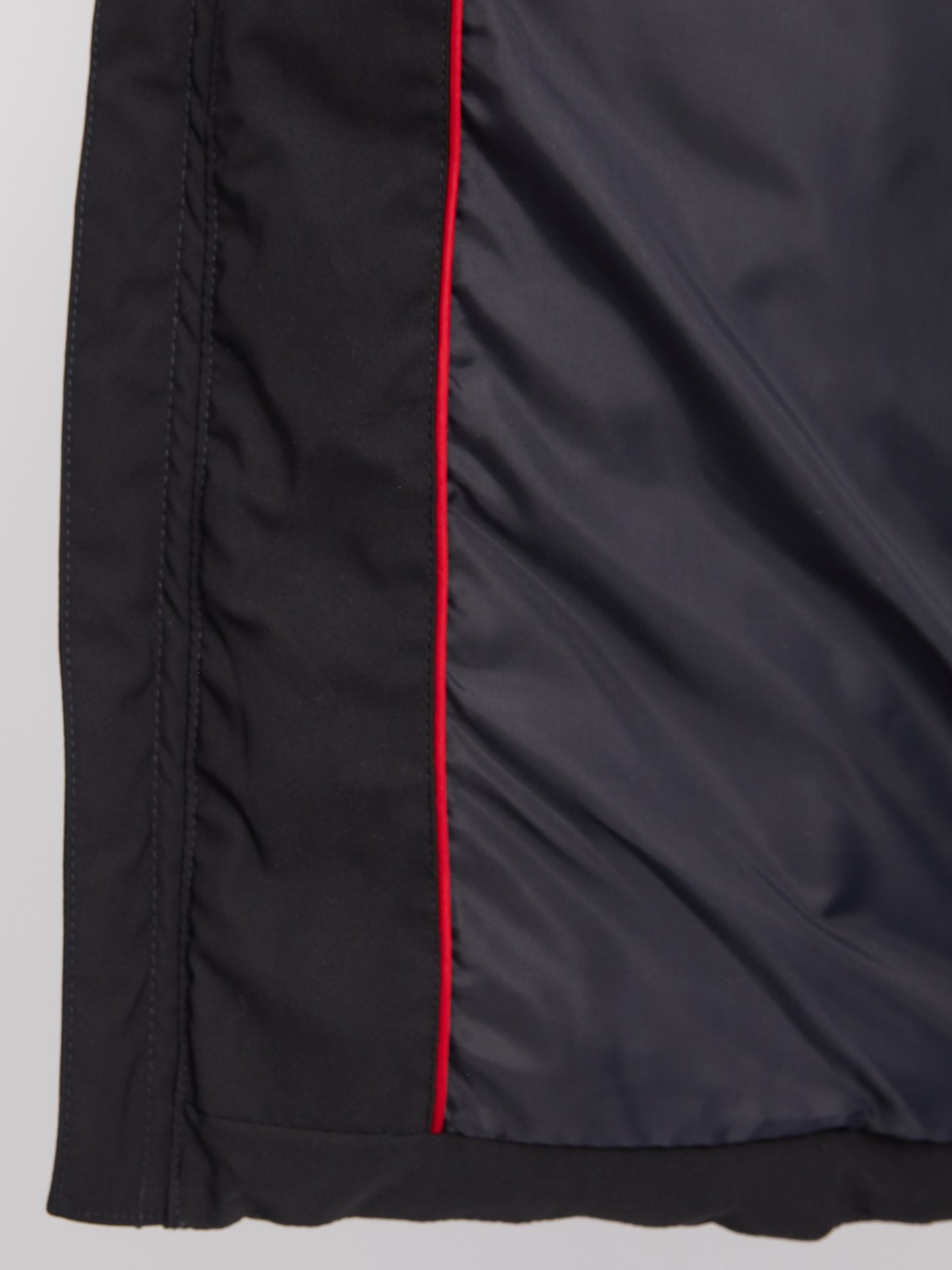 Тёплая стёганая куртка со съёмным капюшоном на молнии zolla 013345102144, цвет темно-синий, размер S - фото 5