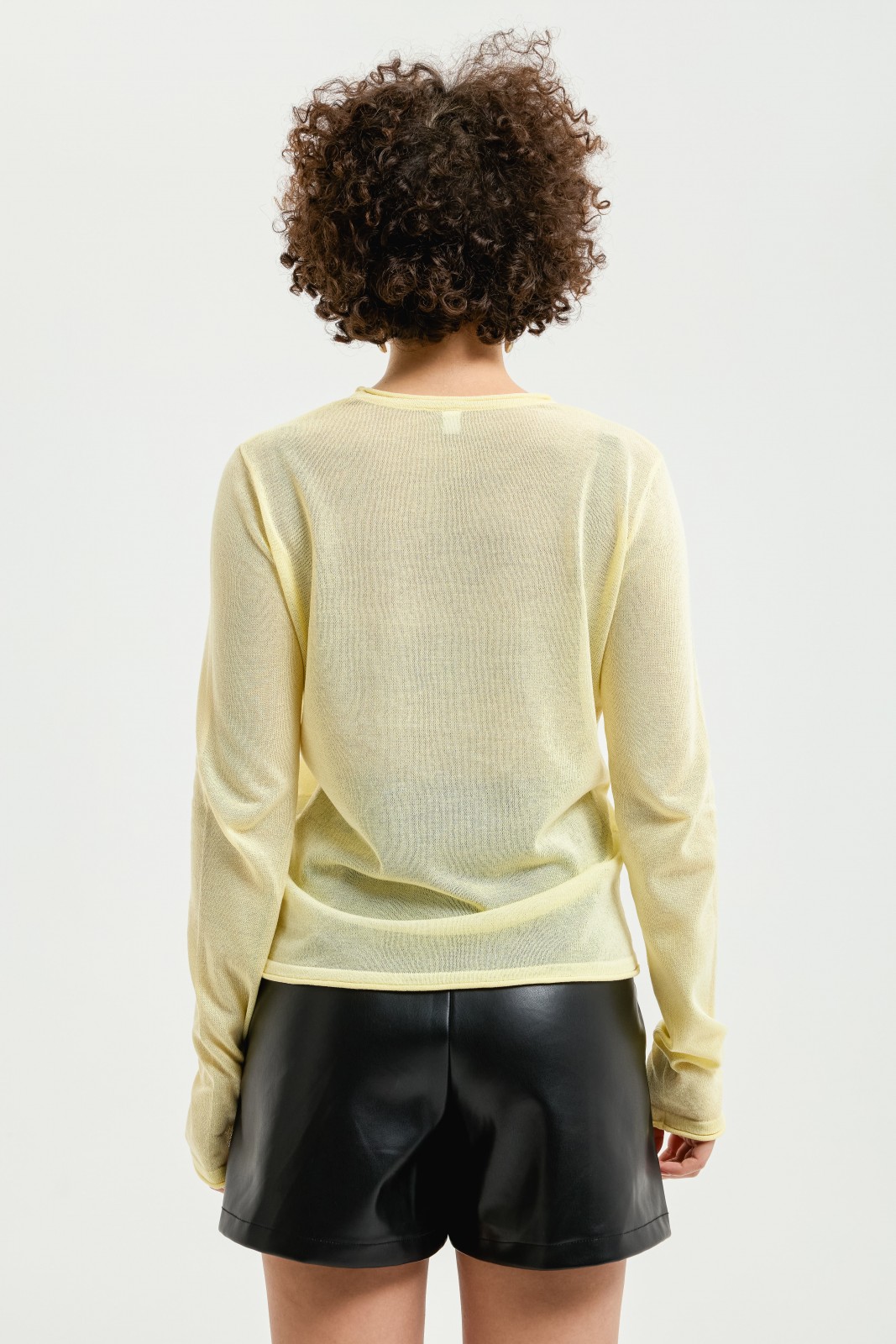 Трикотажный джемпер с длинным рукавом