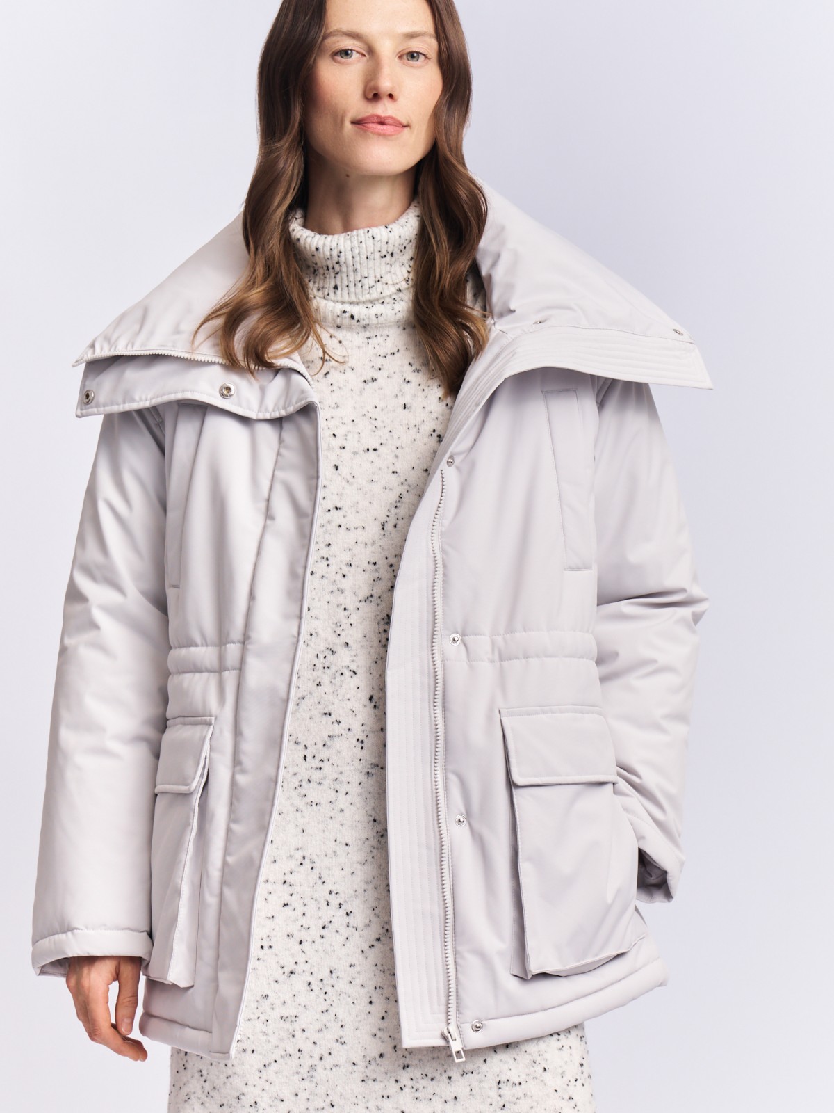 Куртка-парка на синтепоне с воротником